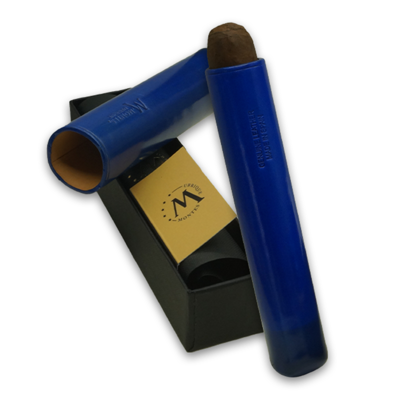 Montes Gerçek Deri El Yapımı 52 Ring Monaco Tekli Puro Kılıfı