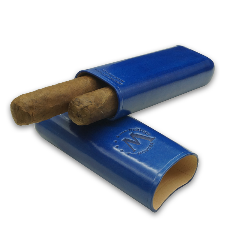 Montes Gerçek Deri El Yapımı 52 Ring Monaco İkili Puro Kılıfı