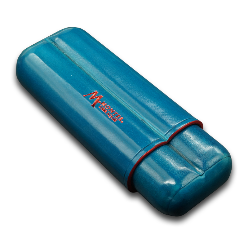 Montes Gerçek Deri El Yapımı 52 Ring Ocean İkili Puro Kılıfı