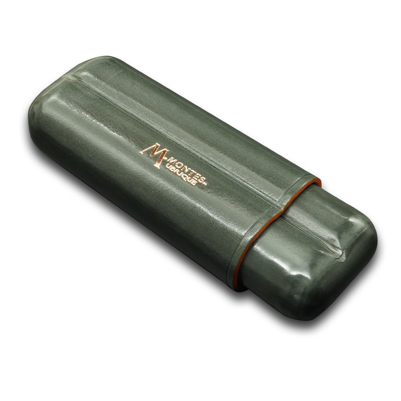 Montes Gerçek Deri El Yapımı 52 Ring Shadow İkili Puro Kılıfı