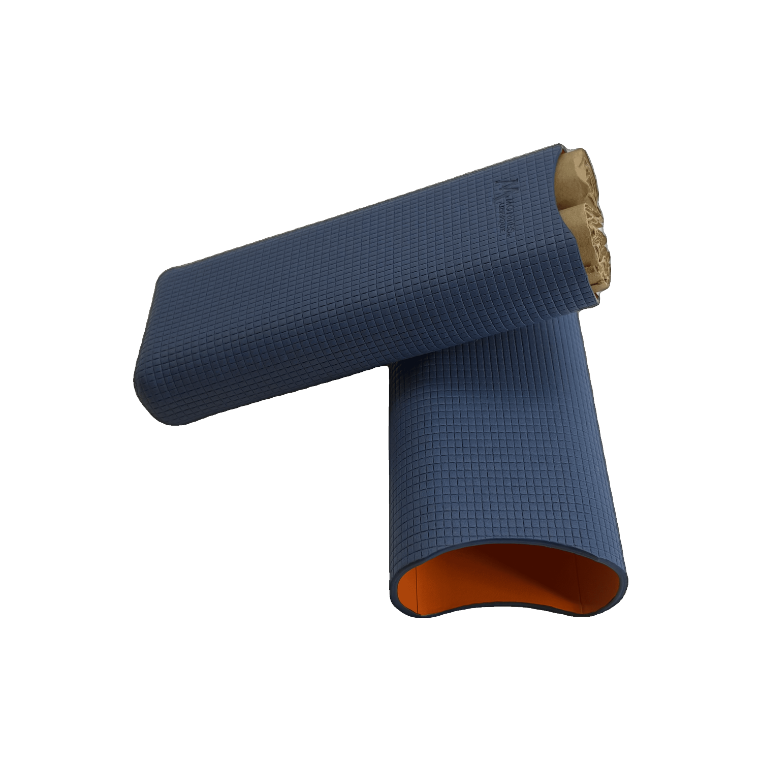 Montes Gerçek Deri El Yapımı 70 Ring Lacivert İkili Puro Kılıfı