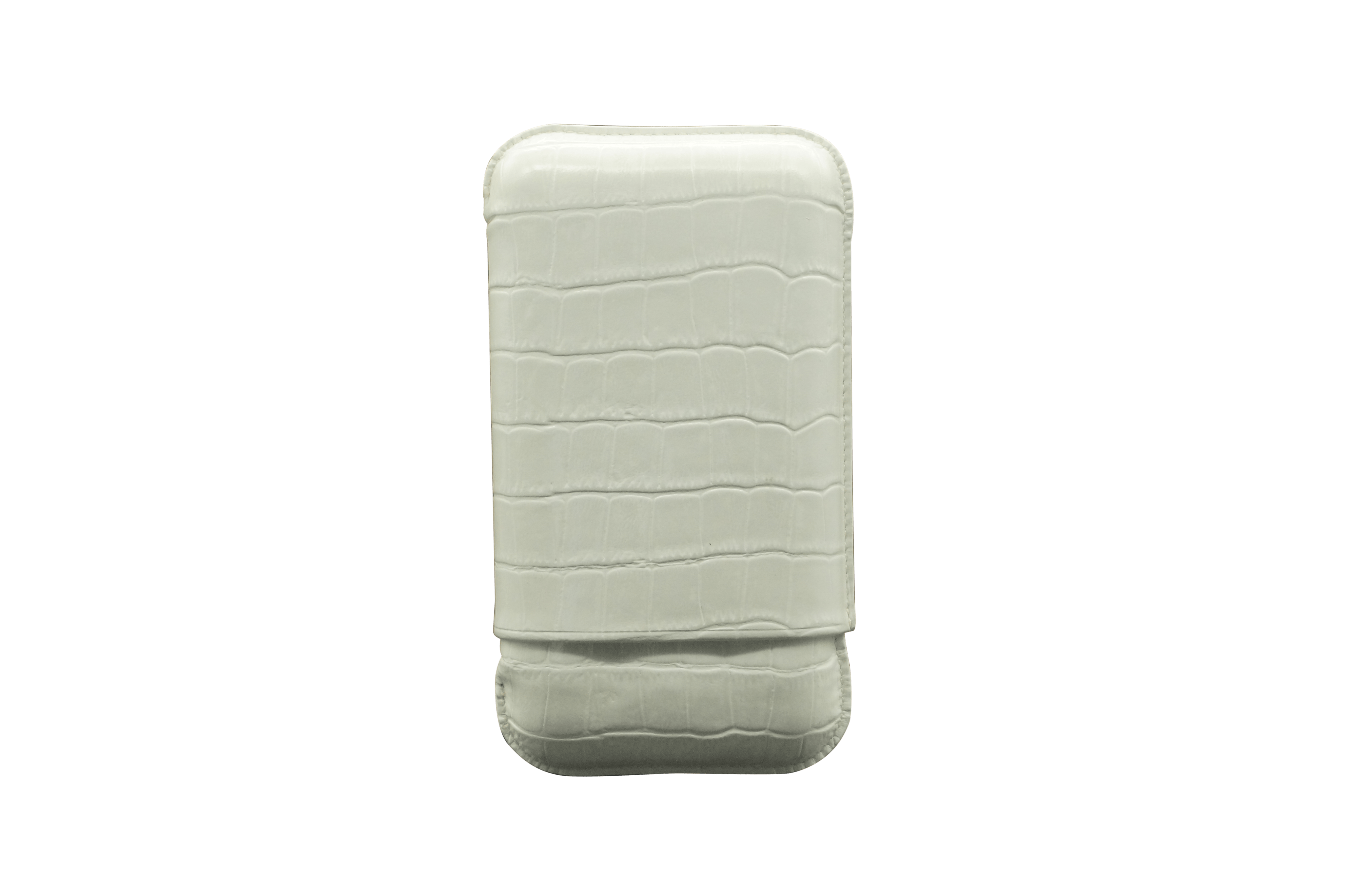 Montes Gerçek Deri El Yapımı 60 Ring Krokodil Nieve Üçlü Puro Kılıfı