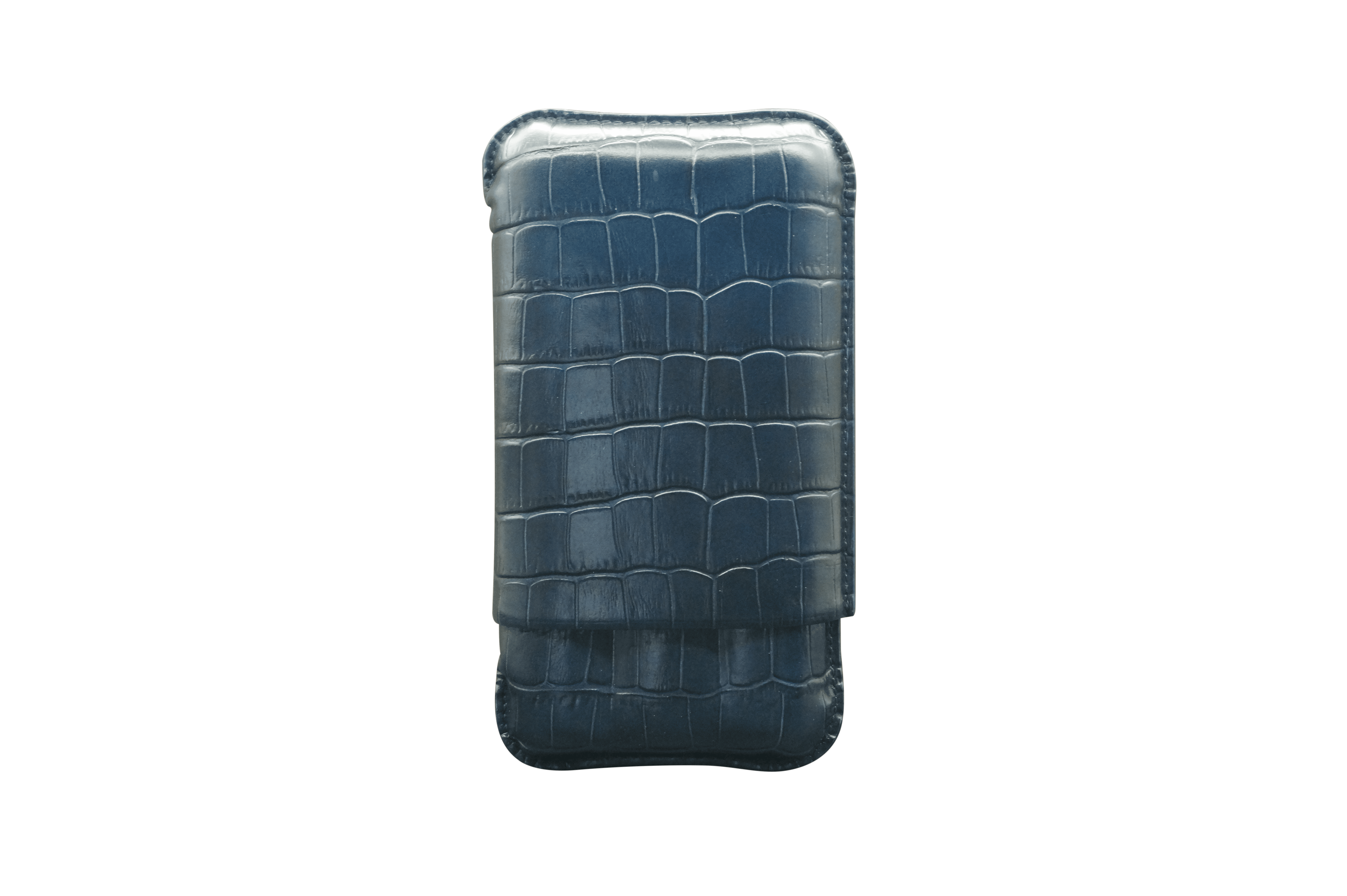 Montes Gerçek Deri El Yapımı 60 Ring Krokodil Oceano Üçlü Puro Kılıfı