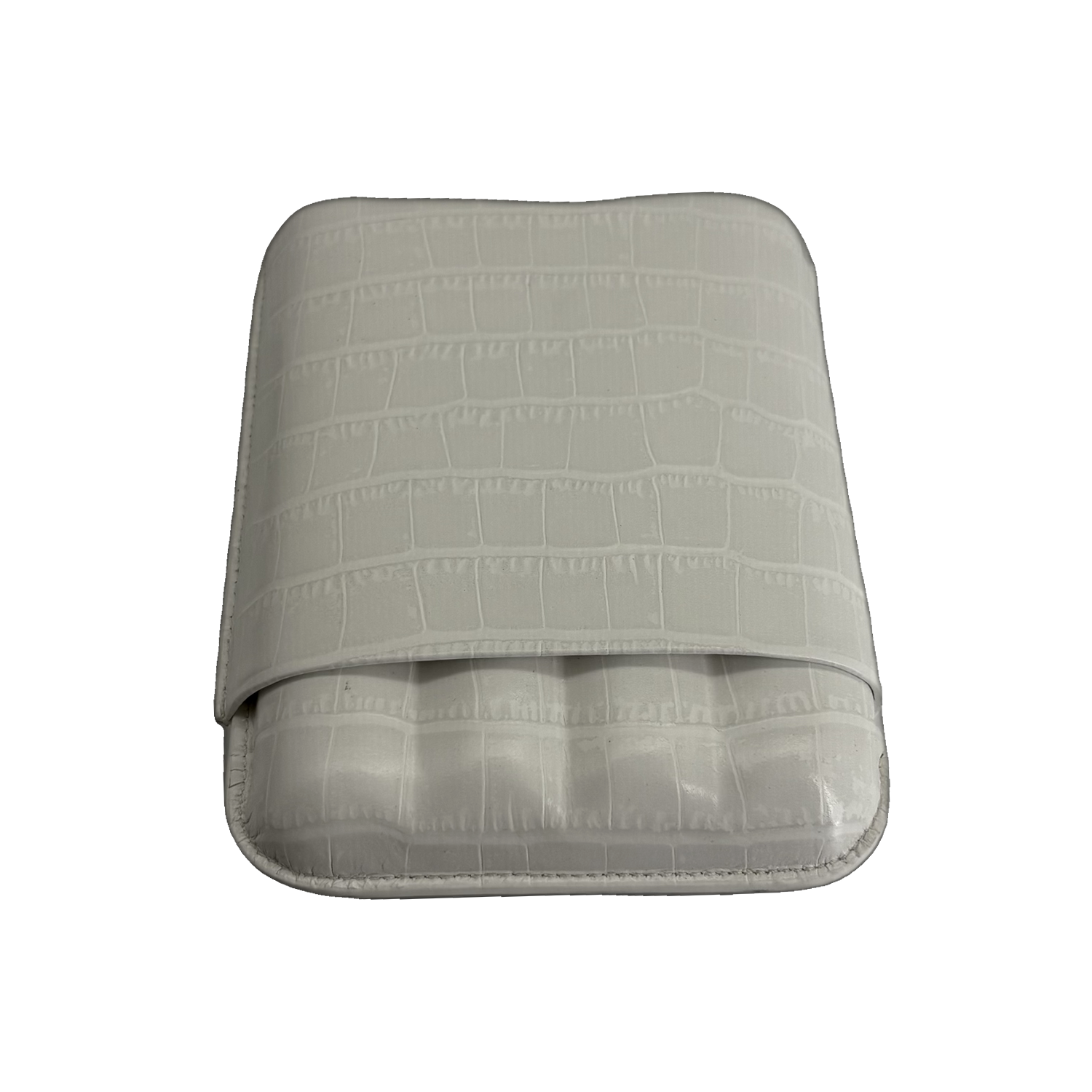 Montes Gerçek Deri El Yapımı 60 Ring Krokodil Nieve Dörtlü Puro Kılıfı