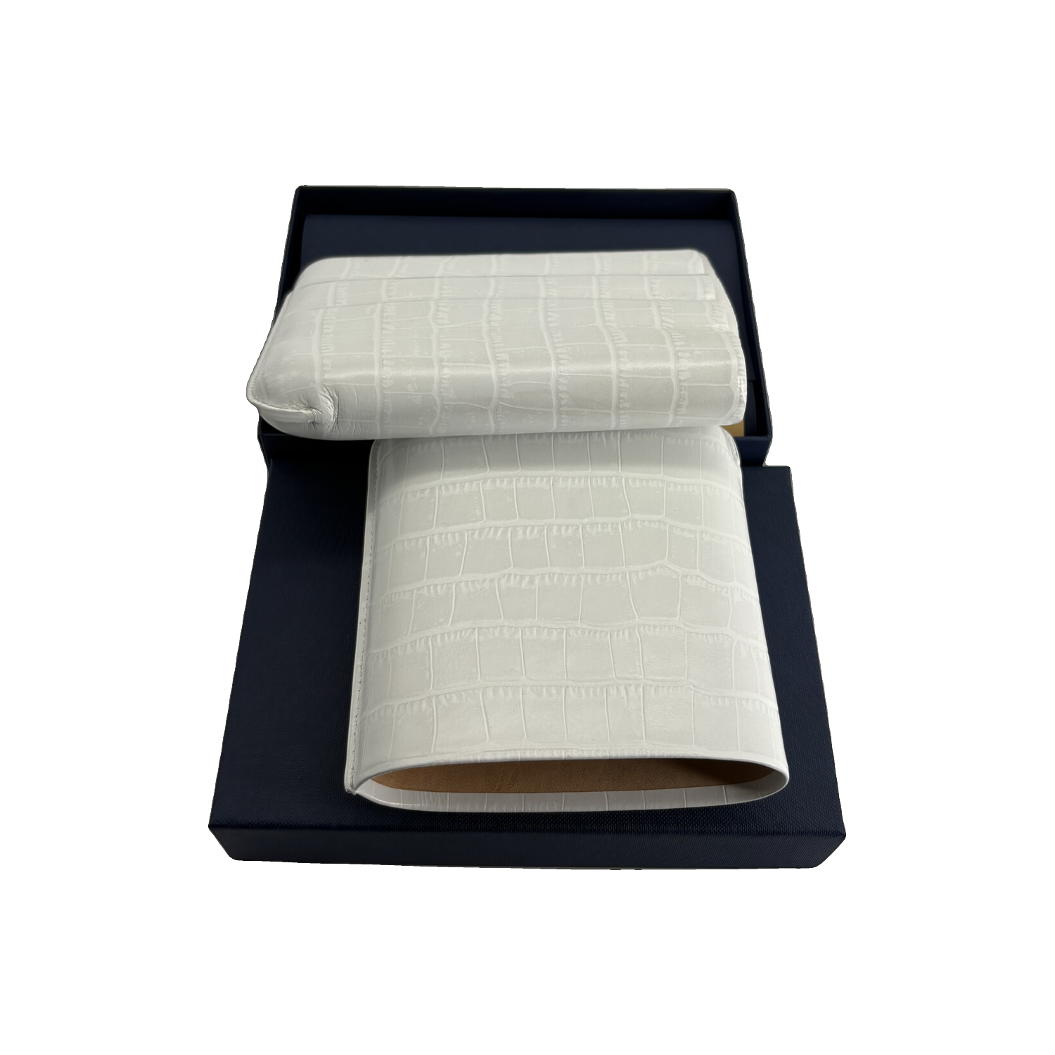 Montes Gerçek Deri El Yapımı 60 Ring Krokodil Nieve Dörtlü Puro Kılıfı