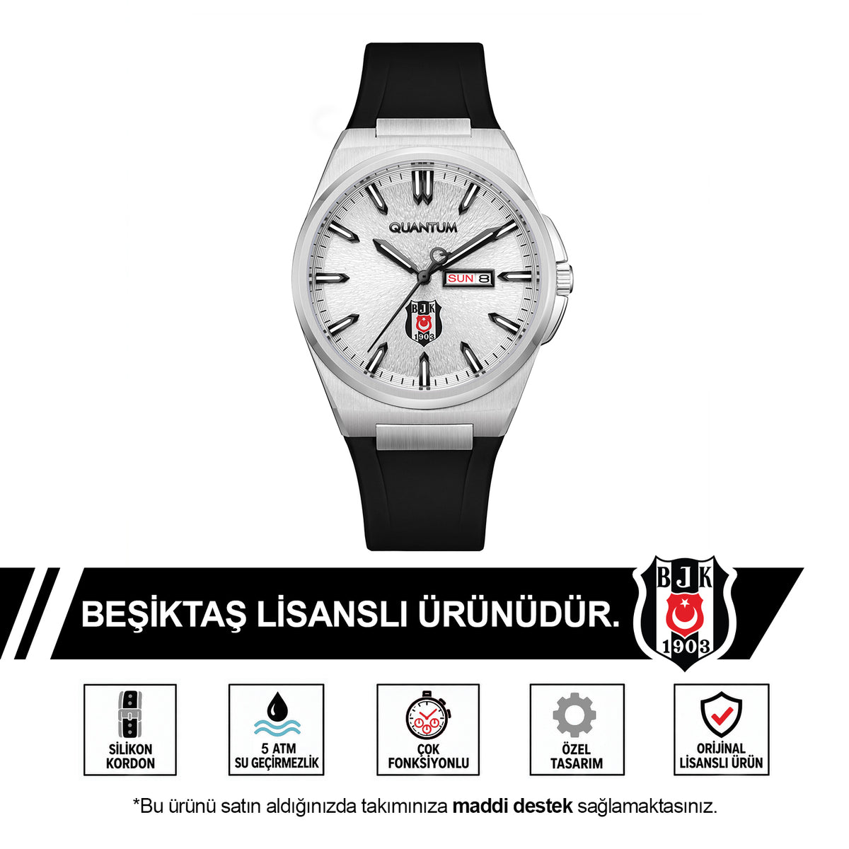 Beşiktaş Quantum Watch GNLMGE450001 S-1/25 - Includes a Free BJK Cup