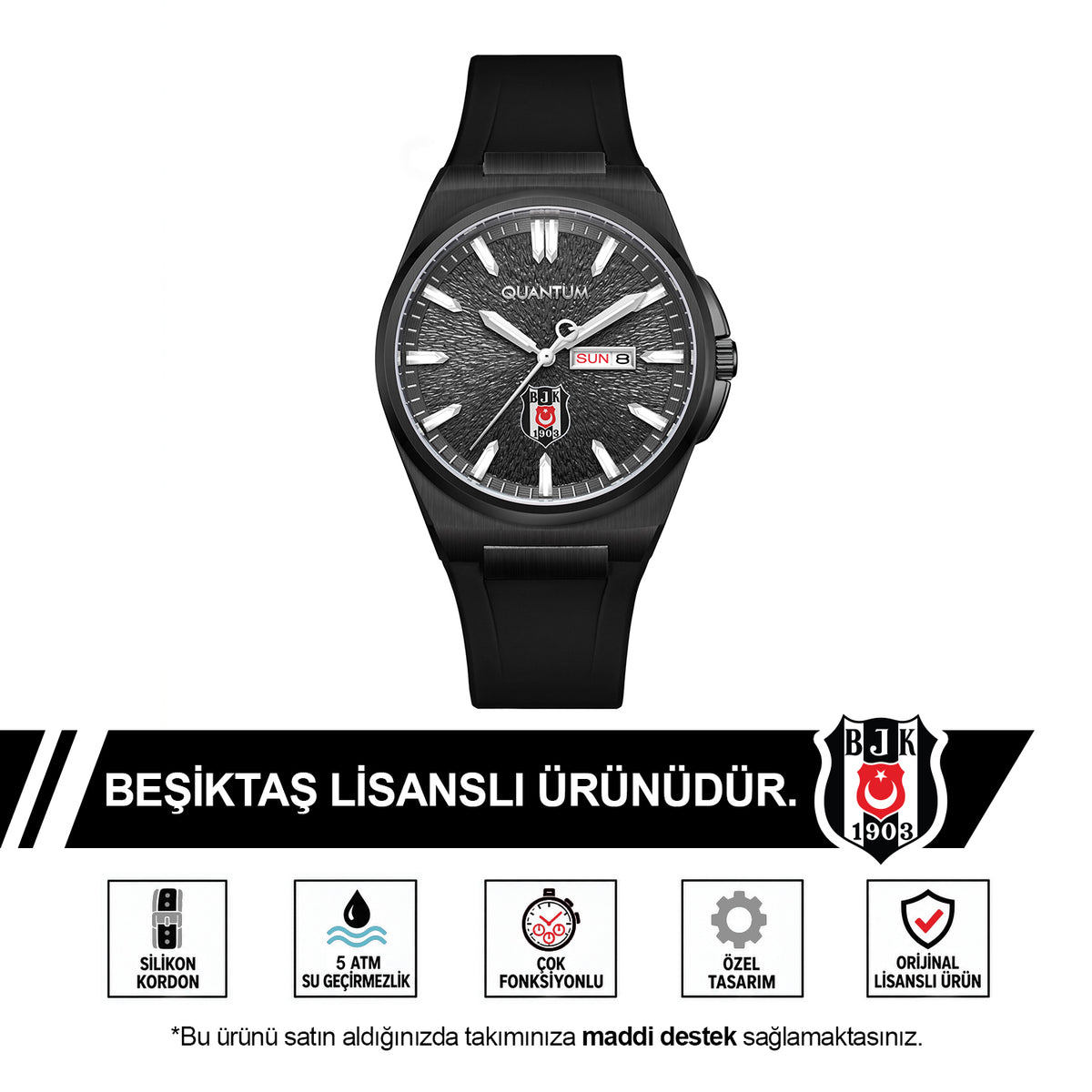 Beşiktaş Quantum Watch GNLMGE450002 S-2/25 - Includes a Free BJK Cup