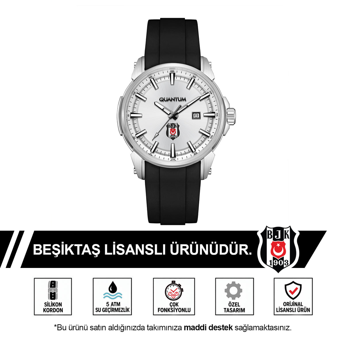 Beşiktaş Quantum Watch GNLMGE450003 S-3/25 - Includes a Free BJK Cup