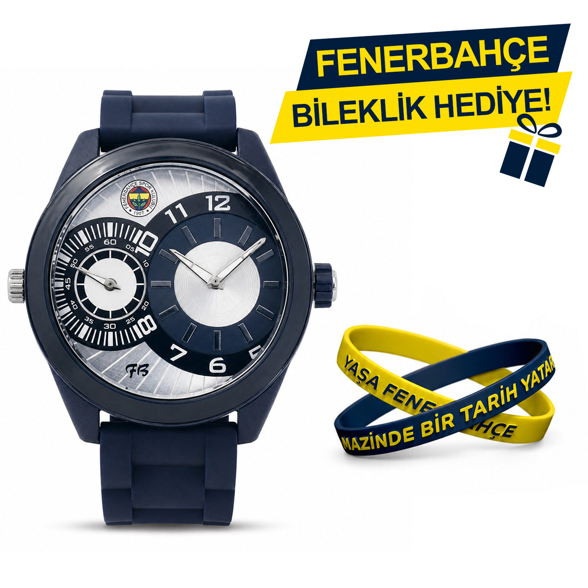 Fenerbahçe Lacivert Kol Saati HA036U3S52 - Bileklik Hediyeli