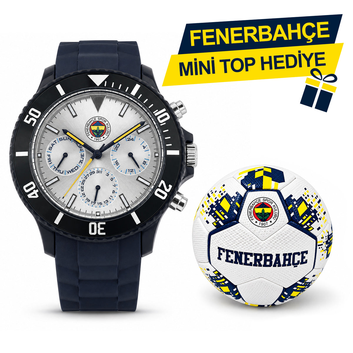 Fenerbahçe Lacivert Kol Saati HA036U3S56 - FB Mini Top Hediyeli