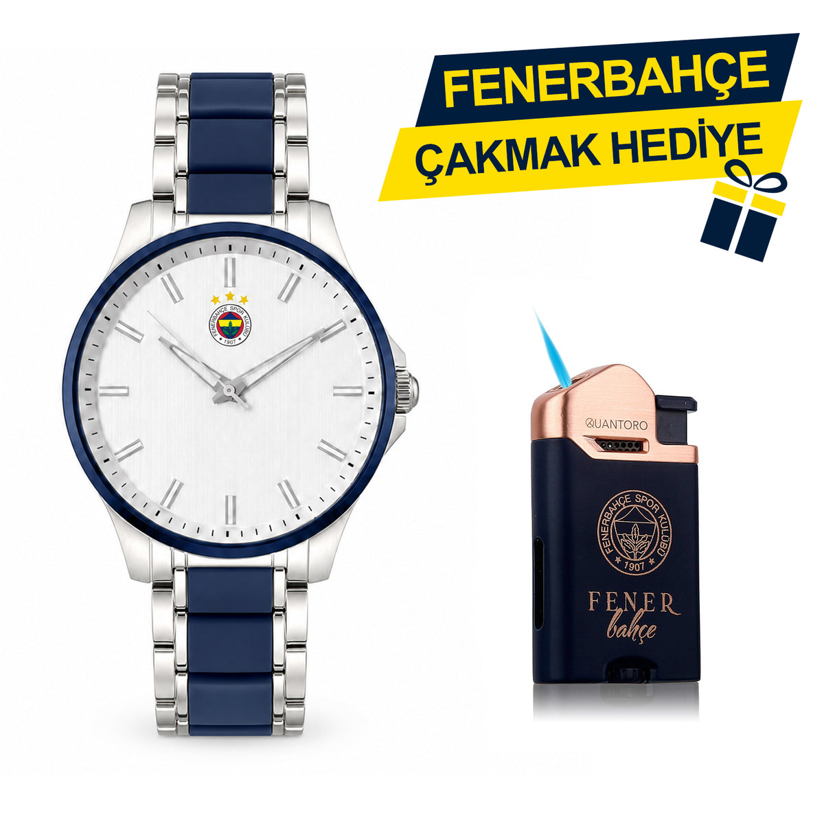 Fenerbahçe Lisanslı Kol Saati HA036E6S23 - FB Çakmak Hediyeli