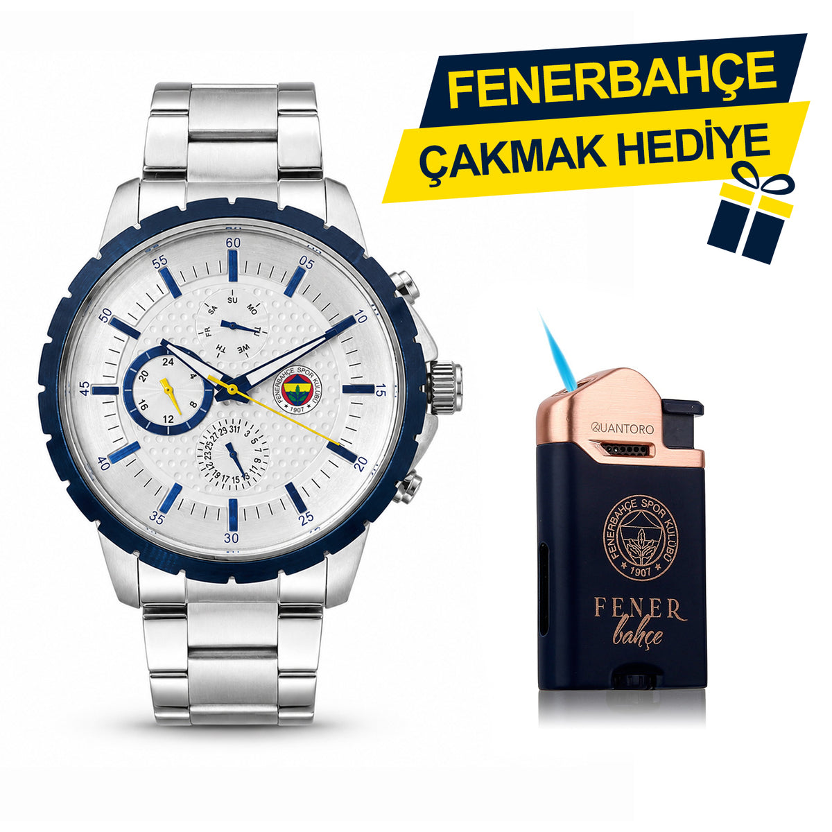 Fenerbahçe Lisanslı Kol Saati HA036T4S20 - FB Çakmak Hediyeli