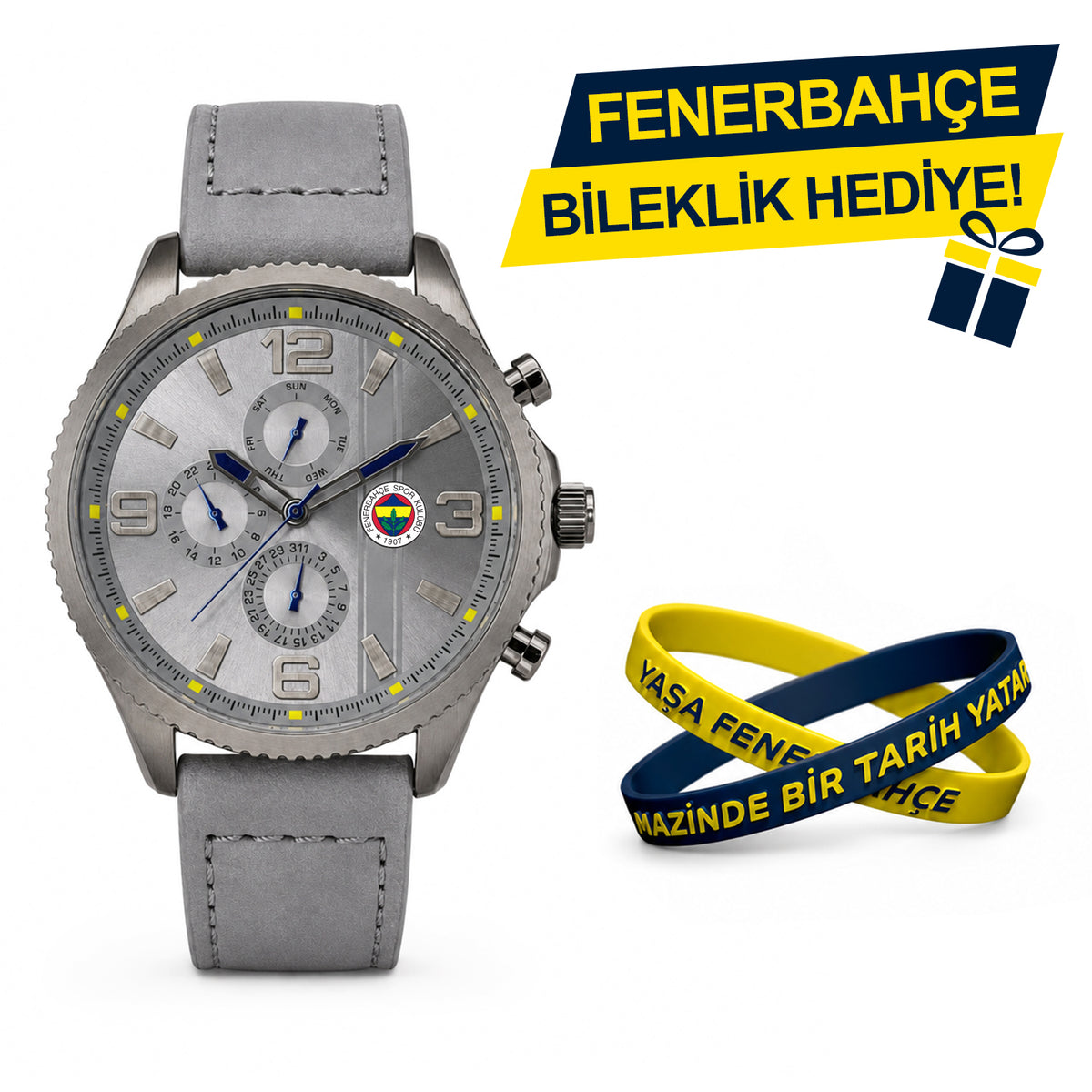 Fenerbahçe Lisanslı Kol Saati HA036T4S28 - FB Bileklik Hediyeli