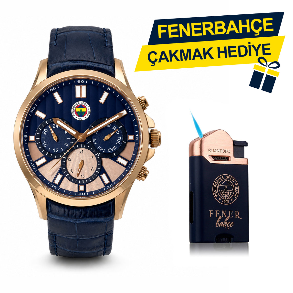Fenerbahçe Lisanslı Kol Saati HA036T4S66 - FB Çakmak Hediyeli