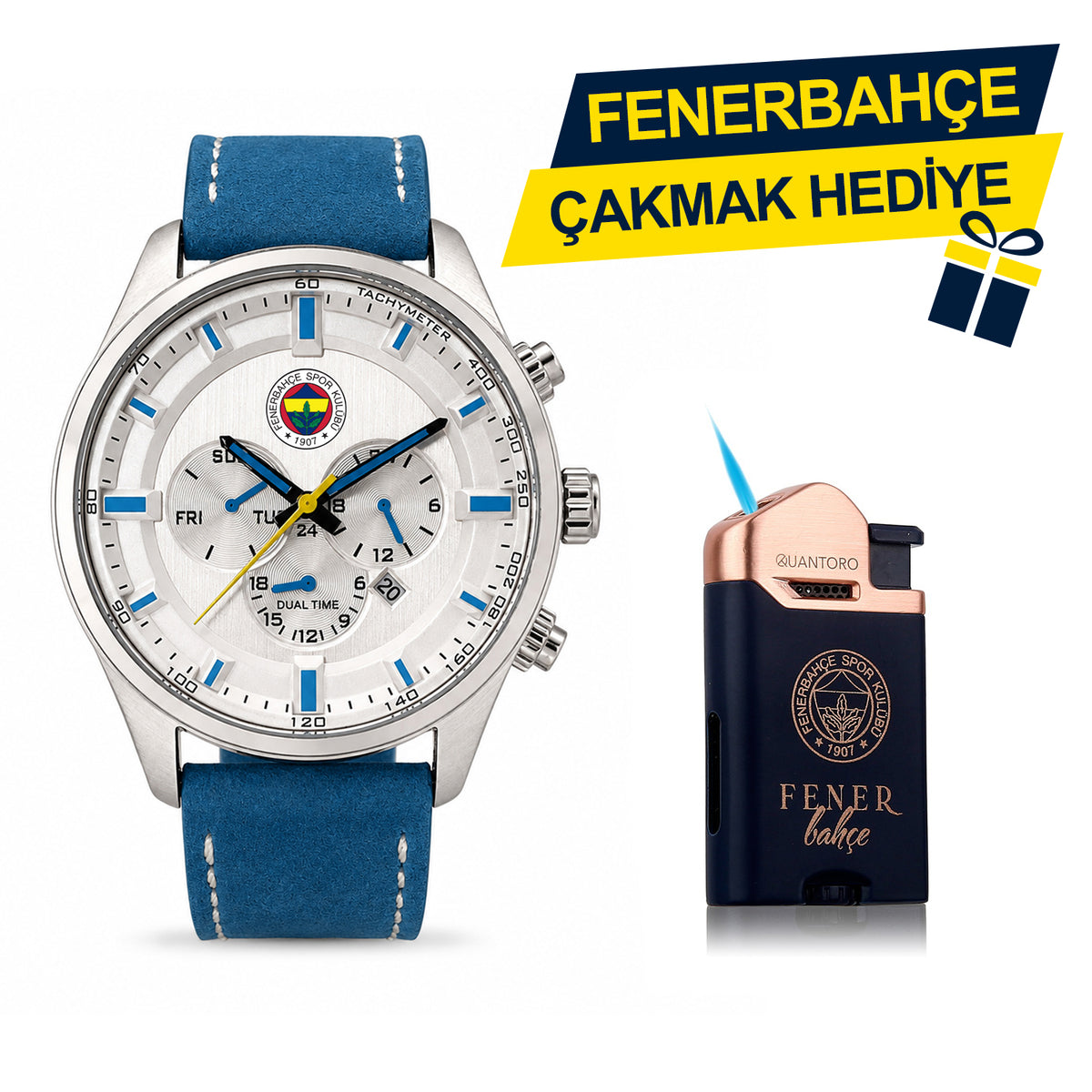 Fenerbahçe Lisanslı Kol Saati HA036T4S96 - FB Çakmak Hediyeli