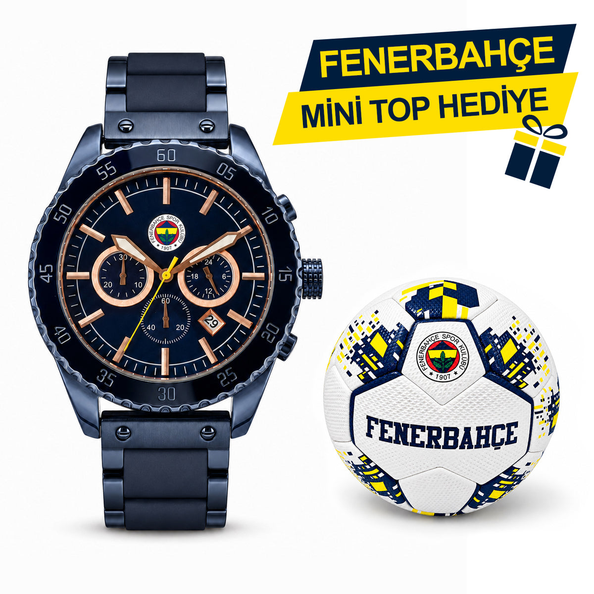 Fenerbahçe Lisanslı Kol Saati HA036T5S21 - FB Mini Top Hediyeli