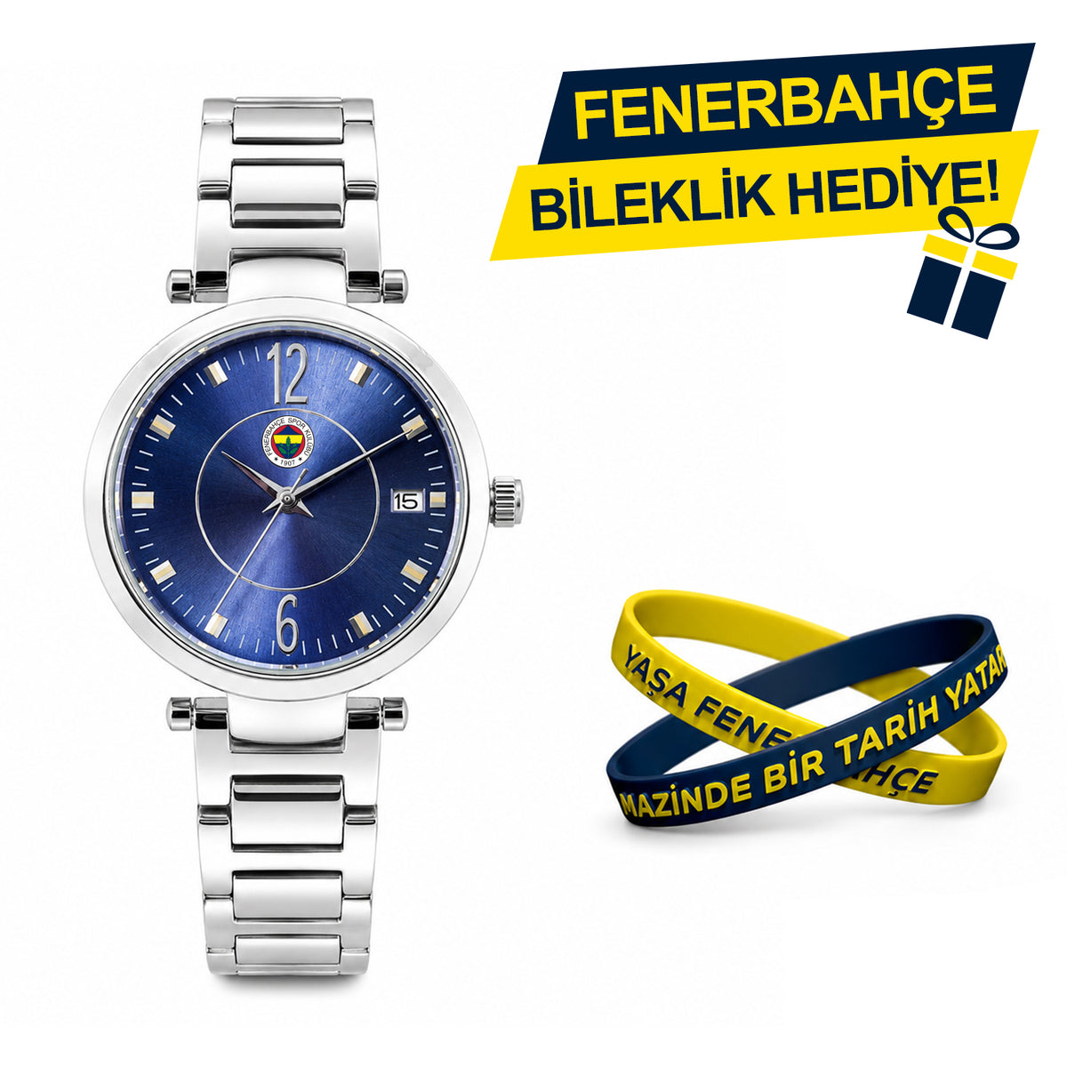 Fenerbahçe Lisanslı Kol Saati HA036T5S32 - FB Bileklik Hediyeli