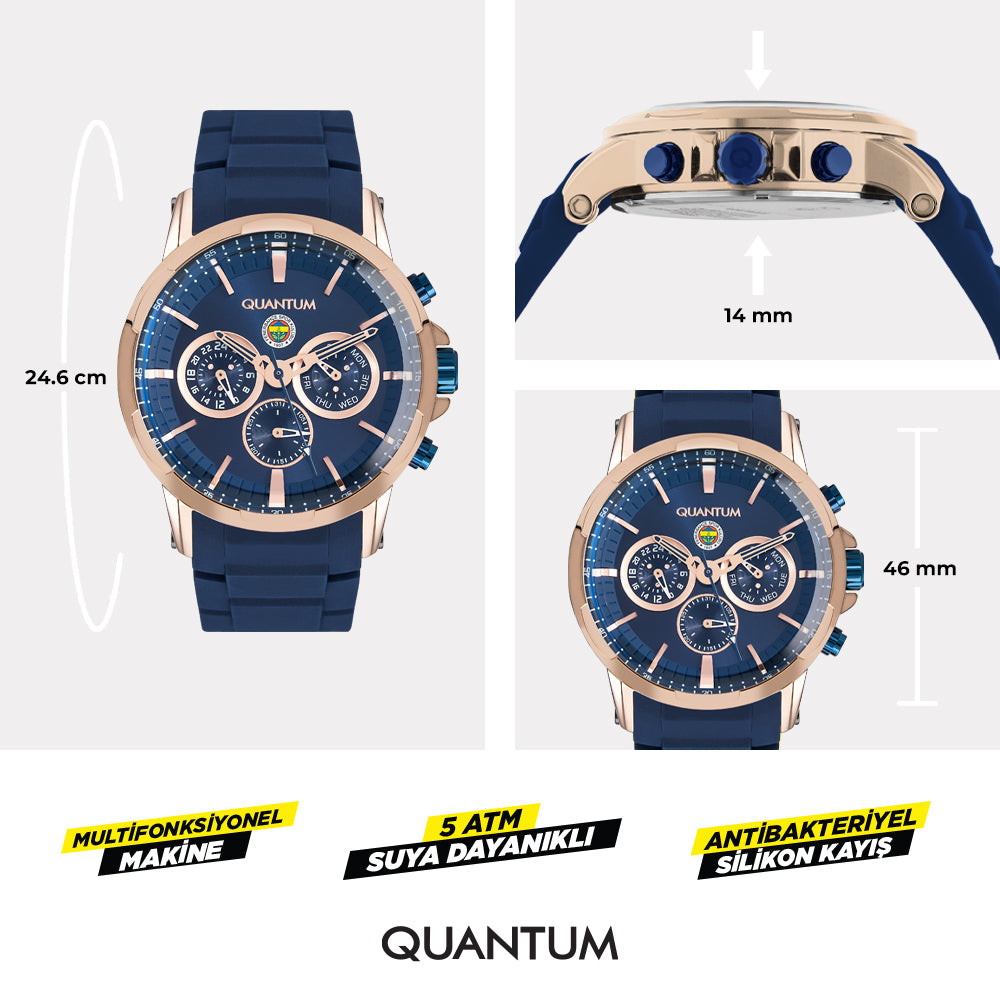 Fenerbahçe Quantum Watch HA036UCS03 - Includes a Free FB Cup