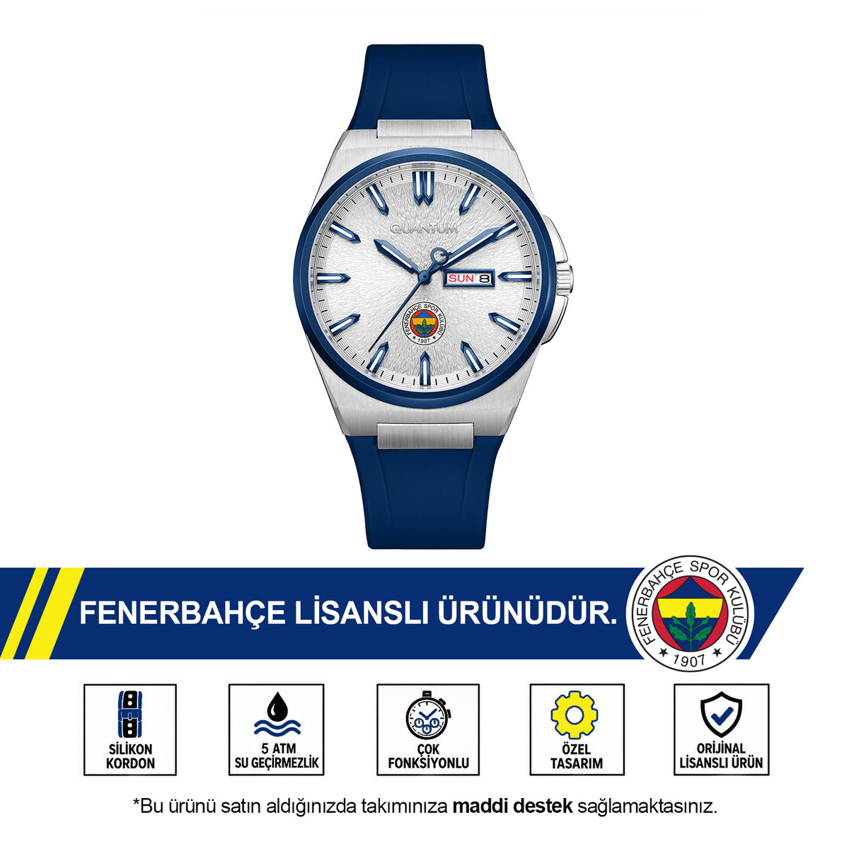 Fenerbahçe Quantum Watch HA036UFS07 SB-1/25 - Includes a Free FB Cup