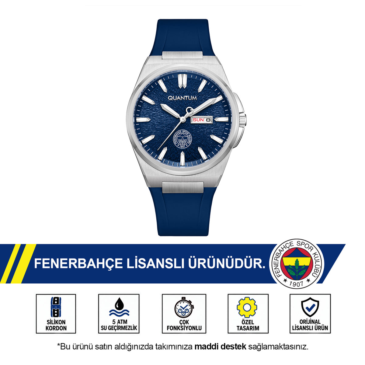 Fenerbahçe Quantum Watch HA036UFS08 SDL-2/25 - Includes a Free FB Cup