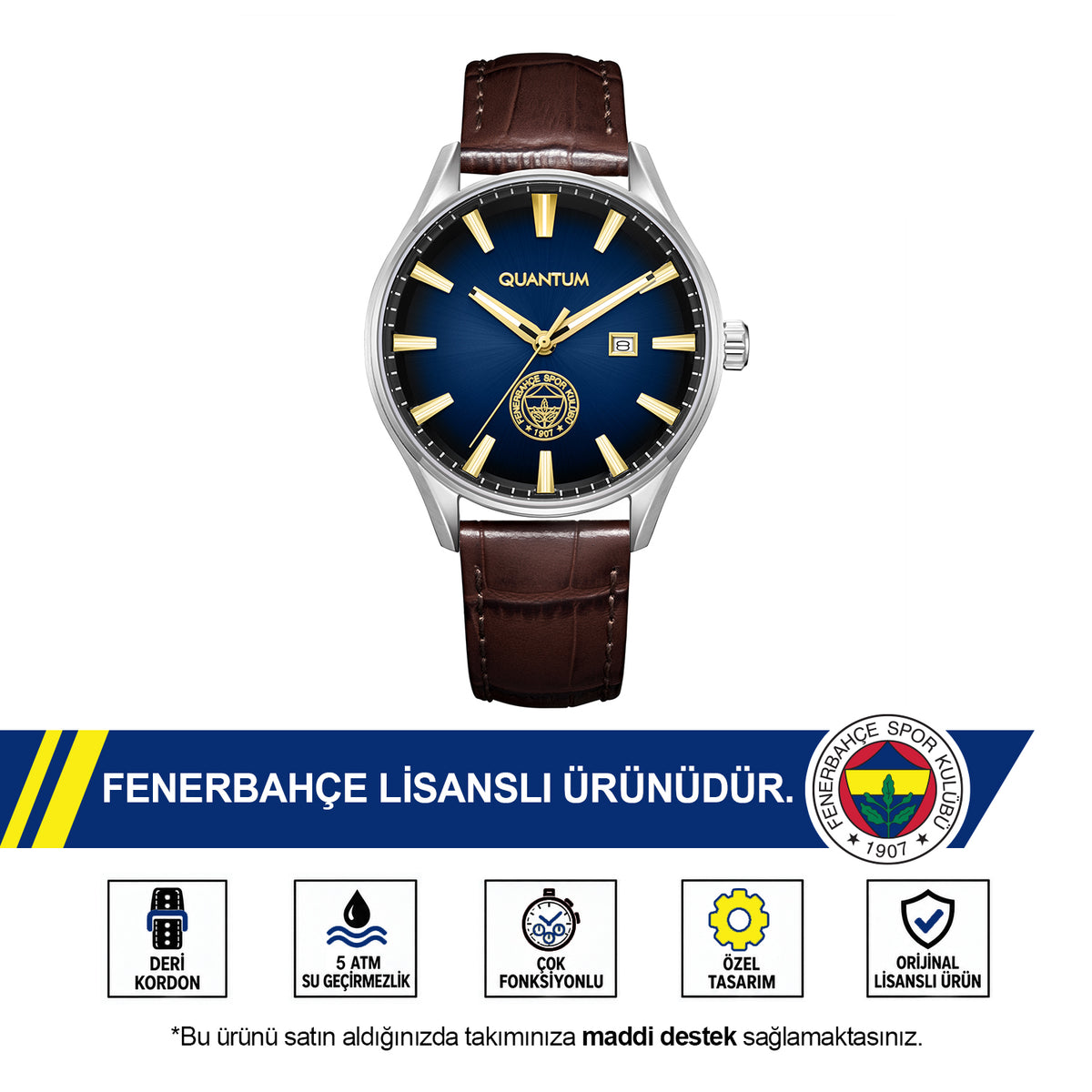 Fenerbahçe Quantum Watch HA036UFS13 DK-1 - Includes a Free FB Cup