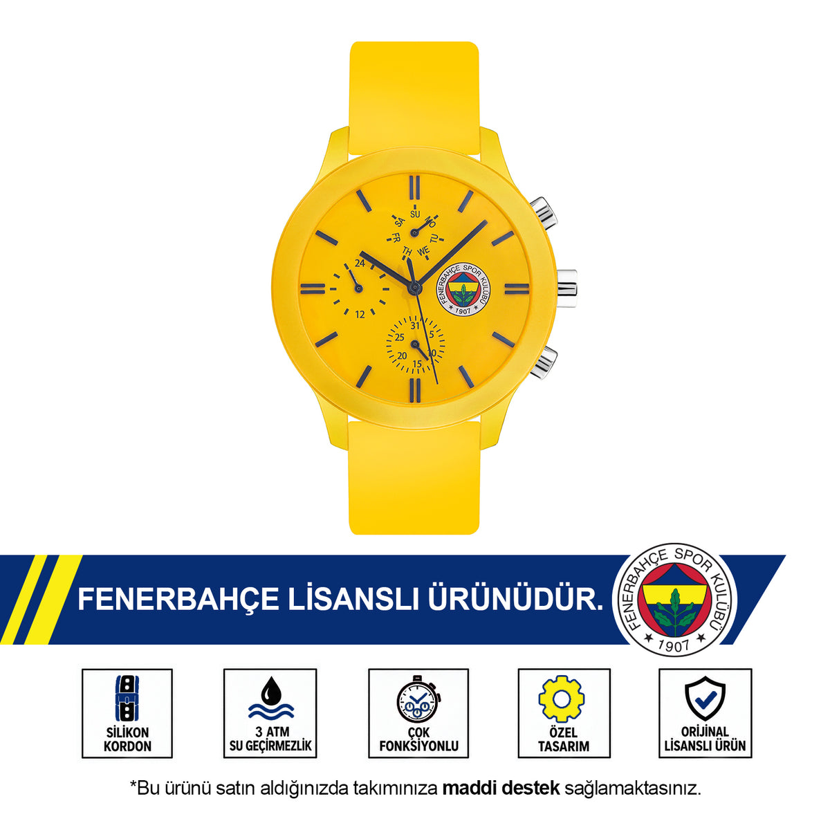 Fenerbahçe Quantum Yellow Watch HA036UDS04