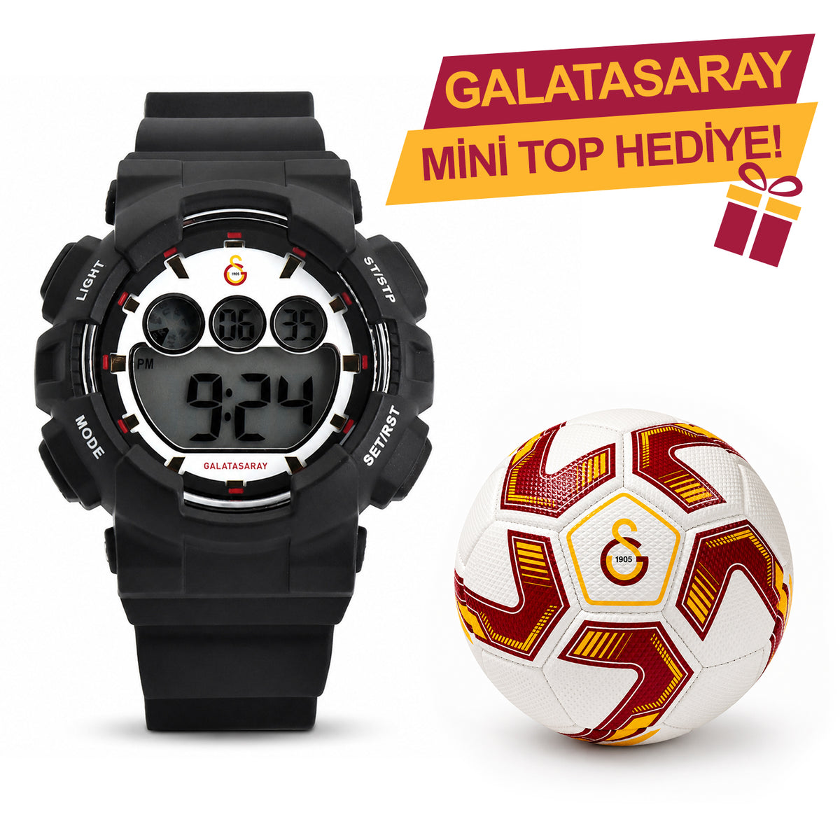 Galatasaray Dijital Kol Saati U13600 - GS Mini Top Hediyeli