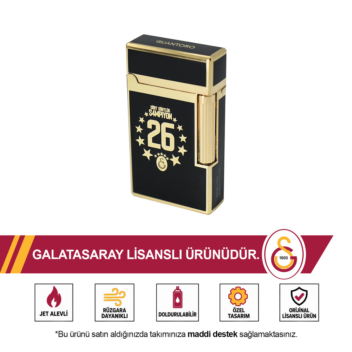 Galatasaray Lisanslı Premium 26. Şampiyonluk Çakmağı U261232