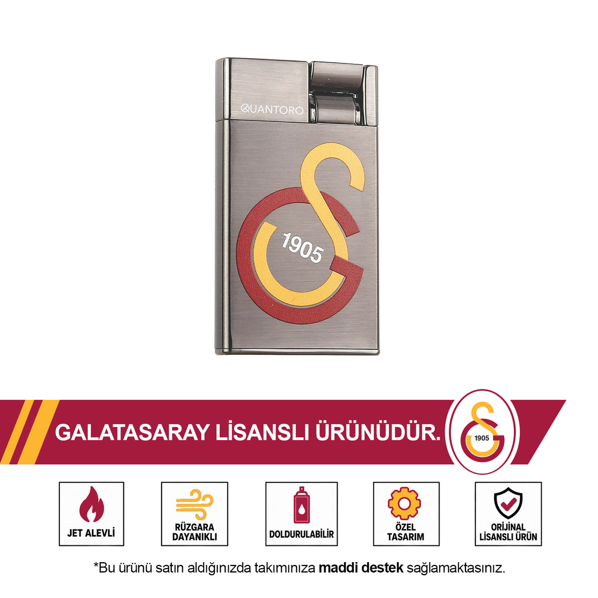 Galatasaray Premium Jet Boxed Fan Lighter QT-1