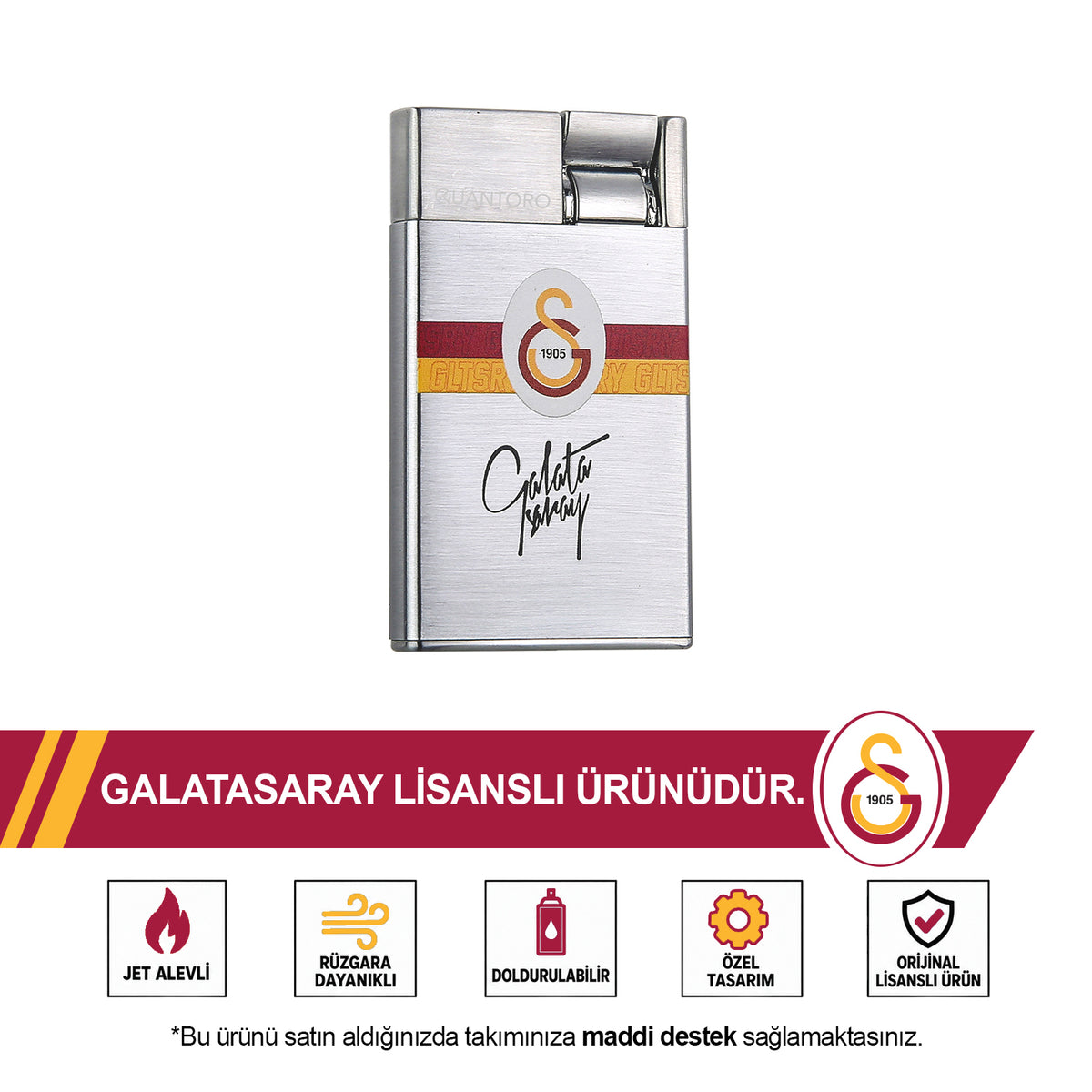Galatasaray Premium Jet Boxed Fan Lighter QT-2