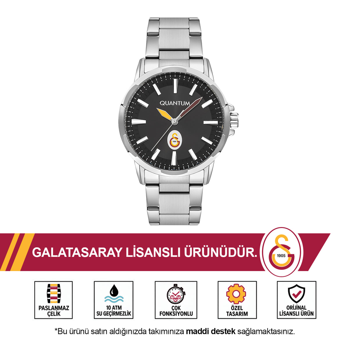 Galatasaray Quantum Watch U231272 - M1 - GS Cup Included as a Gift