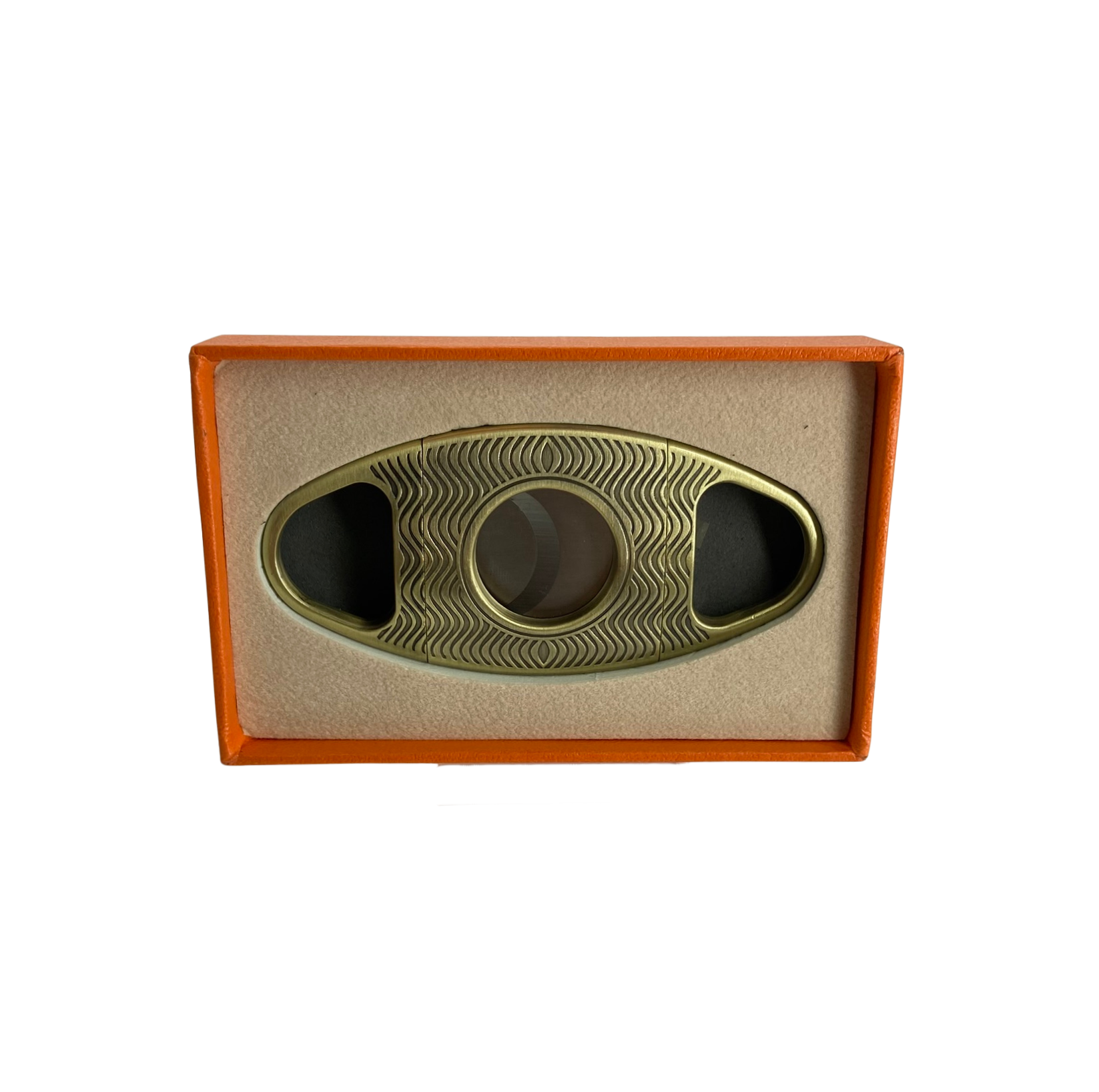 QNN Deri Kılıflı Bronz Puro Kesici