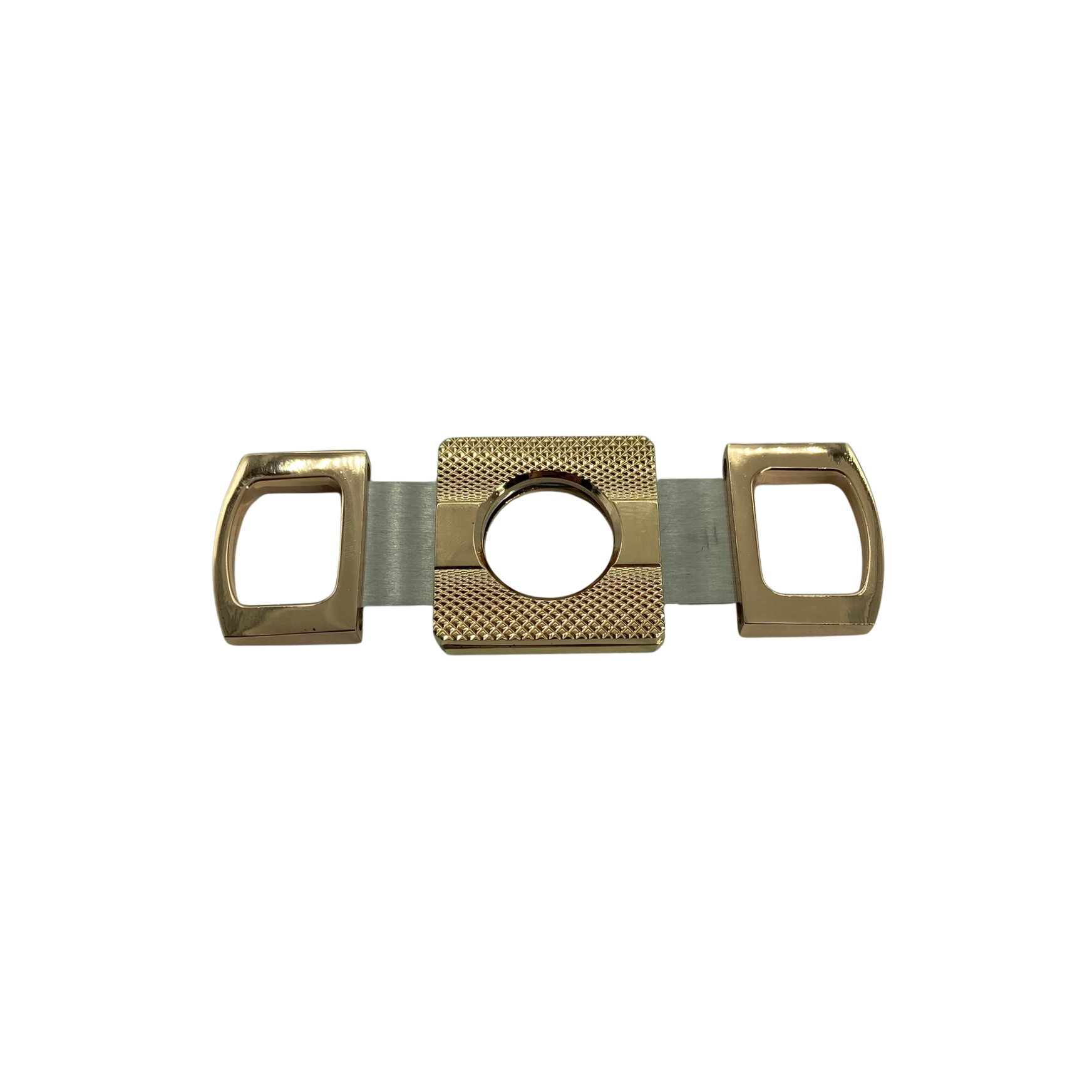 QNN Rosegold Gövdesi Desenli Köşeli Puro Kesici