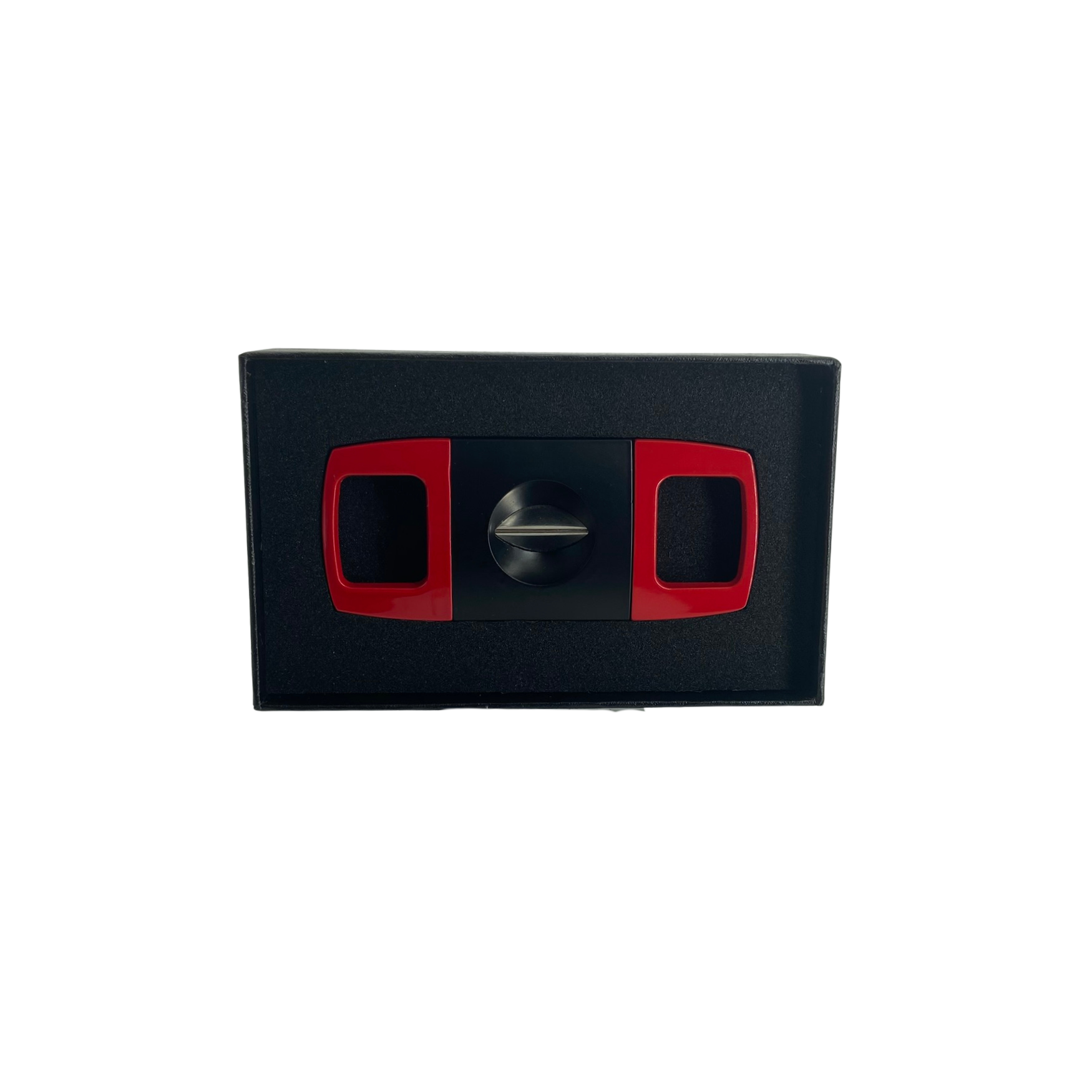 QNN V-Kesim Siyah-Kırmızı Puro Kesici