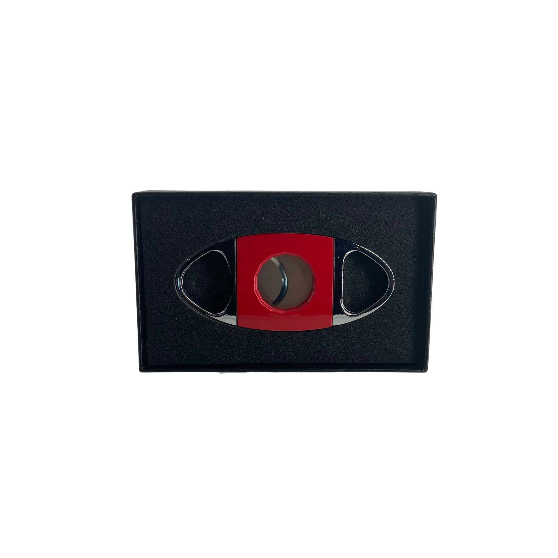 QNN Gümüş-Kırmızı Puro Kesici