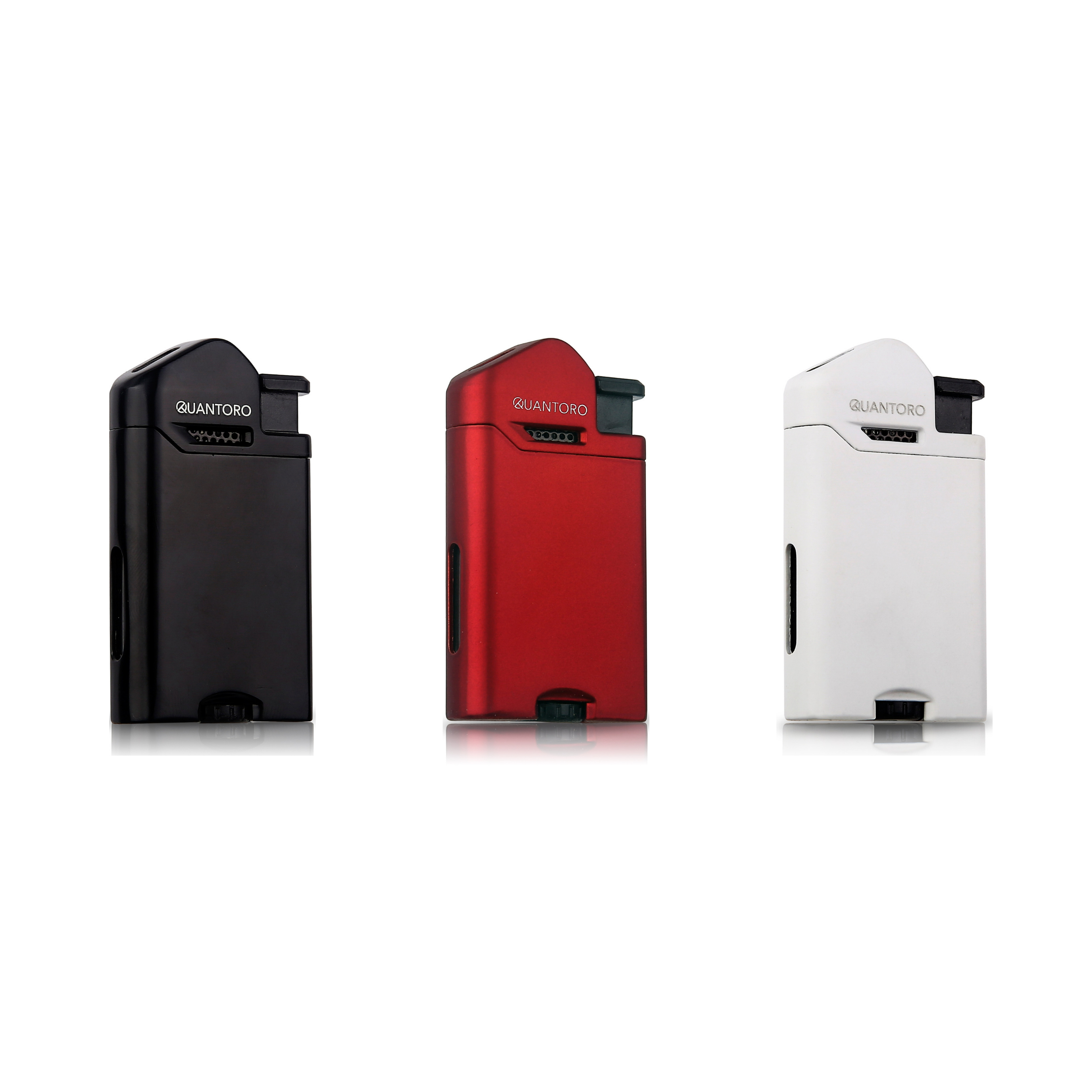 Quantoro Metal Perde Jet Çakmak Matte Red