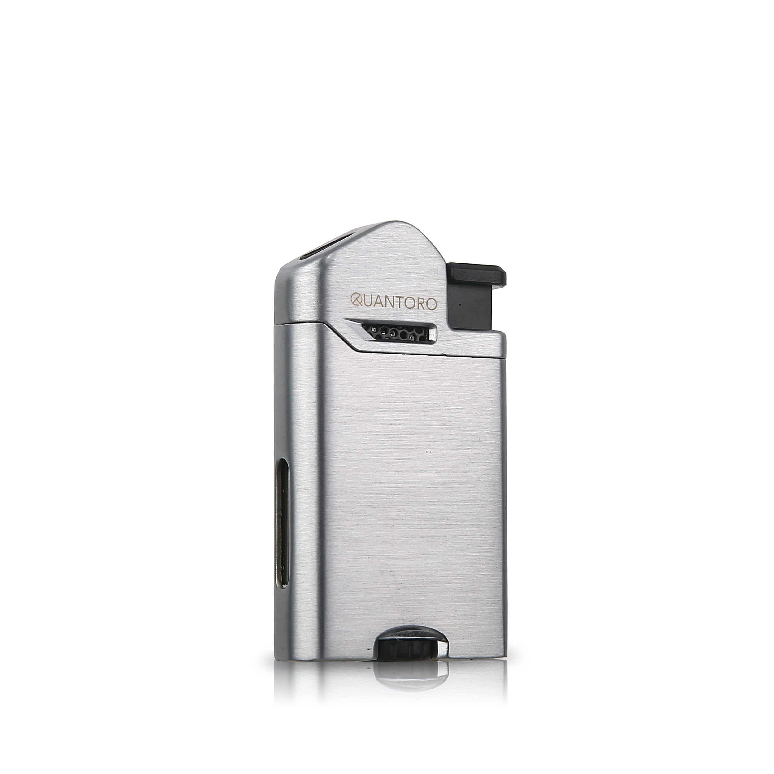 Quantoro Metal Perde Jet Çakmak Silver