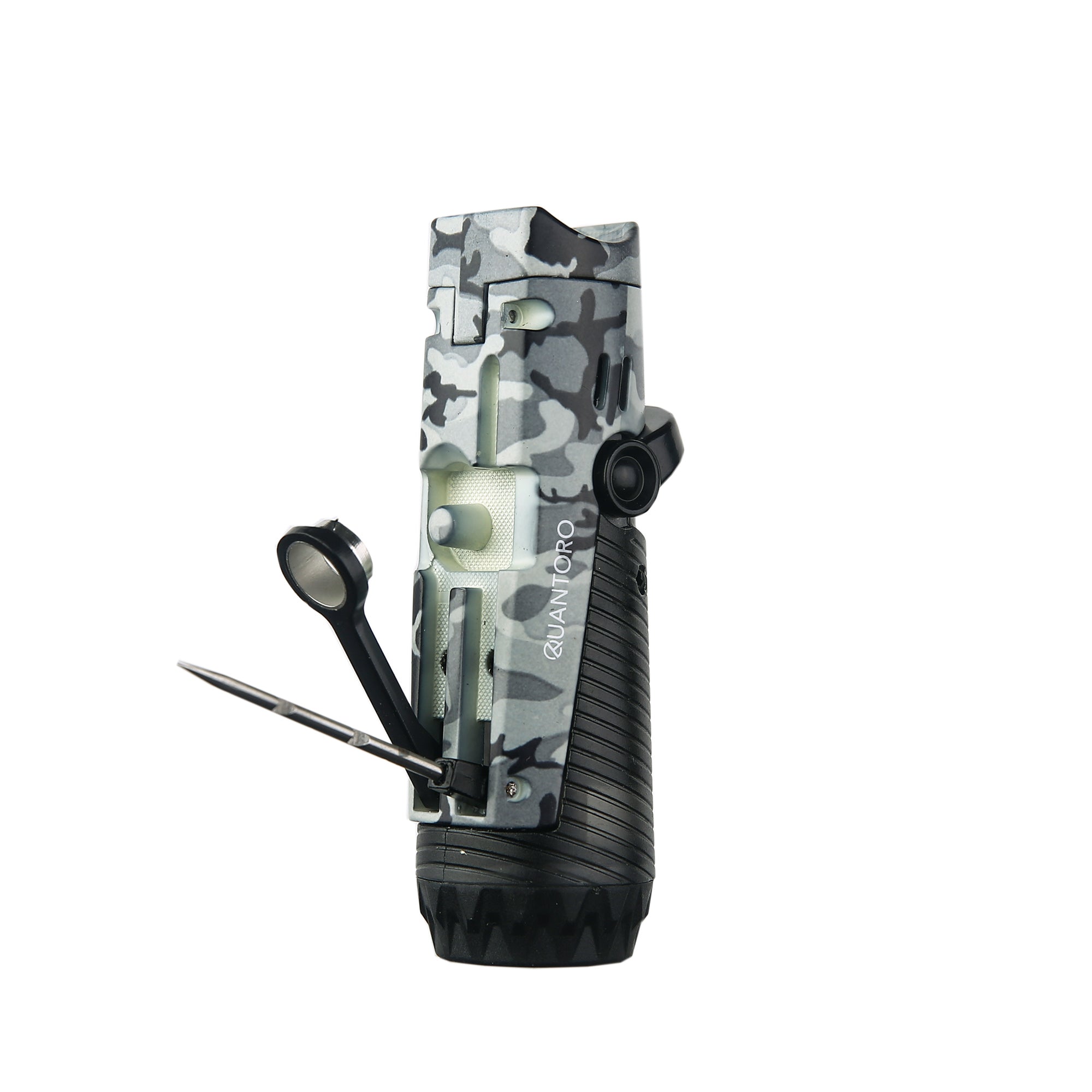 Quantoro MGM04-9 Delicili İğneli Üçlü Jet Alev Camo Çakmak