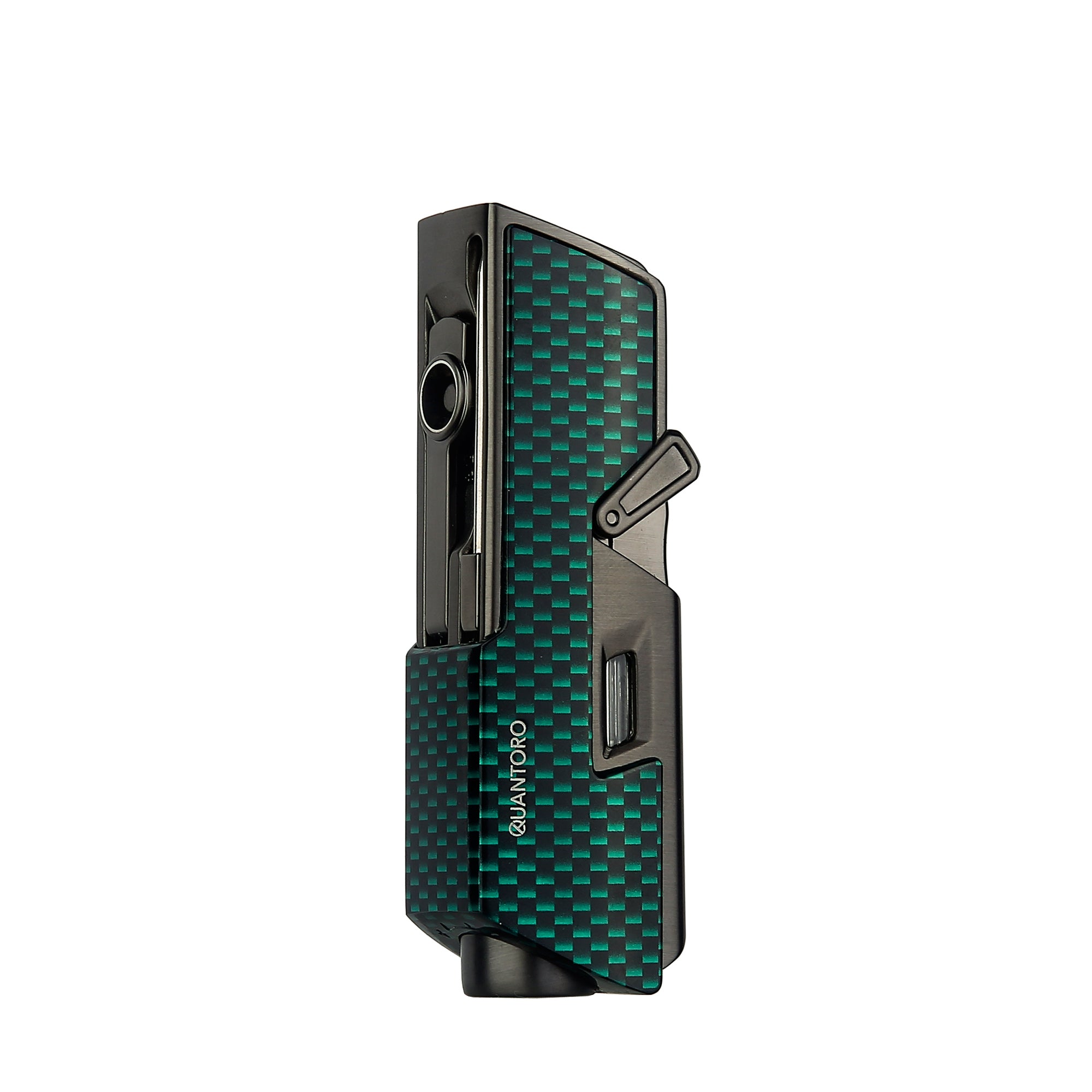 Quantoro MGM05-36 Piercing Needle Jet Flame Green Carbon Lighter