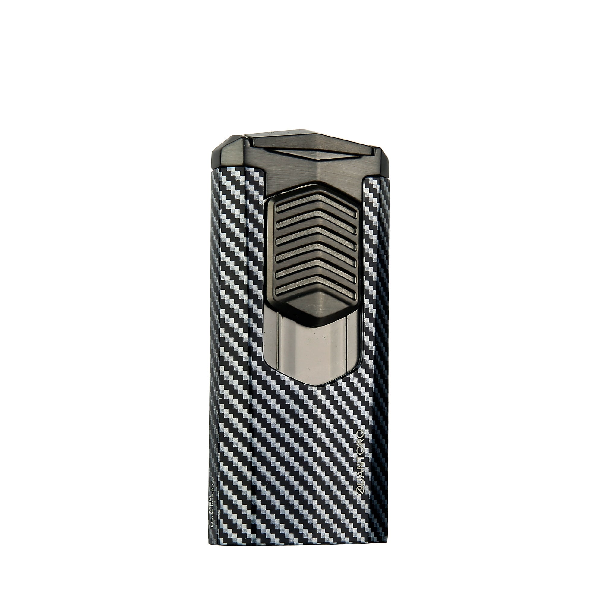 Quantoro MGM05-41 Penetrating Triple Jet Flame Carbon Lighter