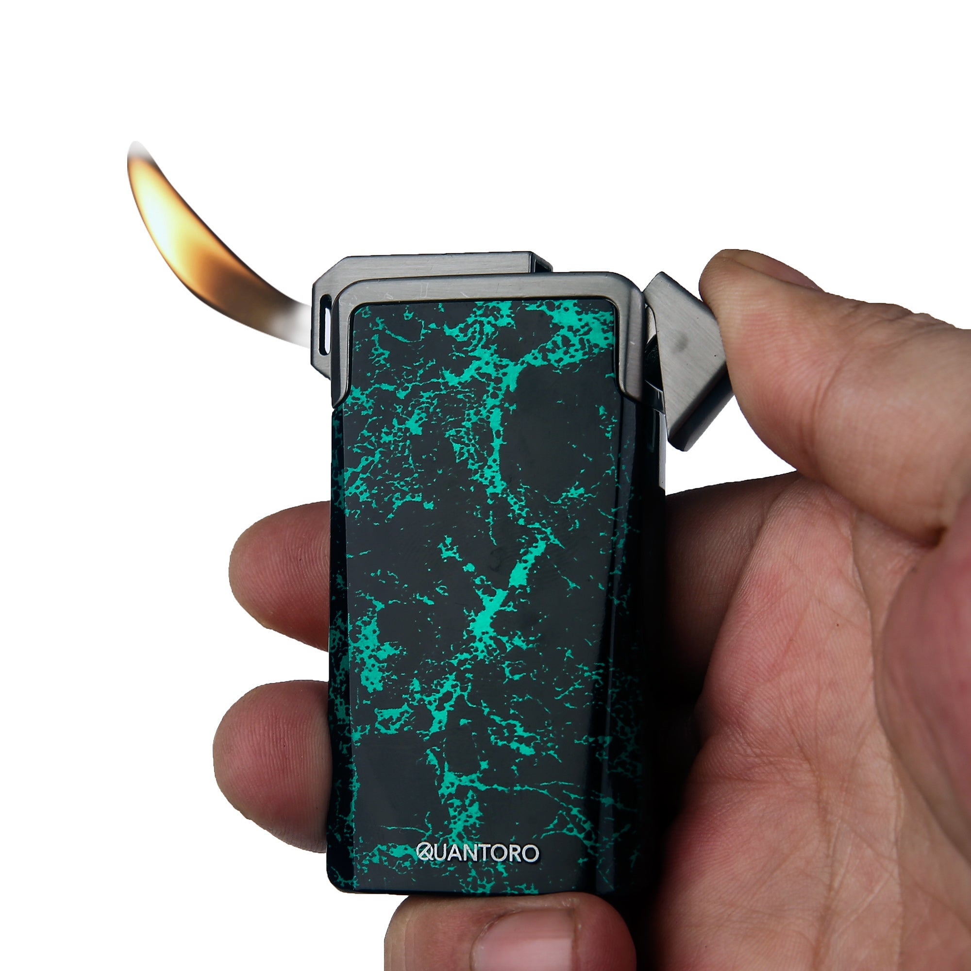 Quantoro MGM05-44 Soft ve Jet Alev E-Black Çakmak