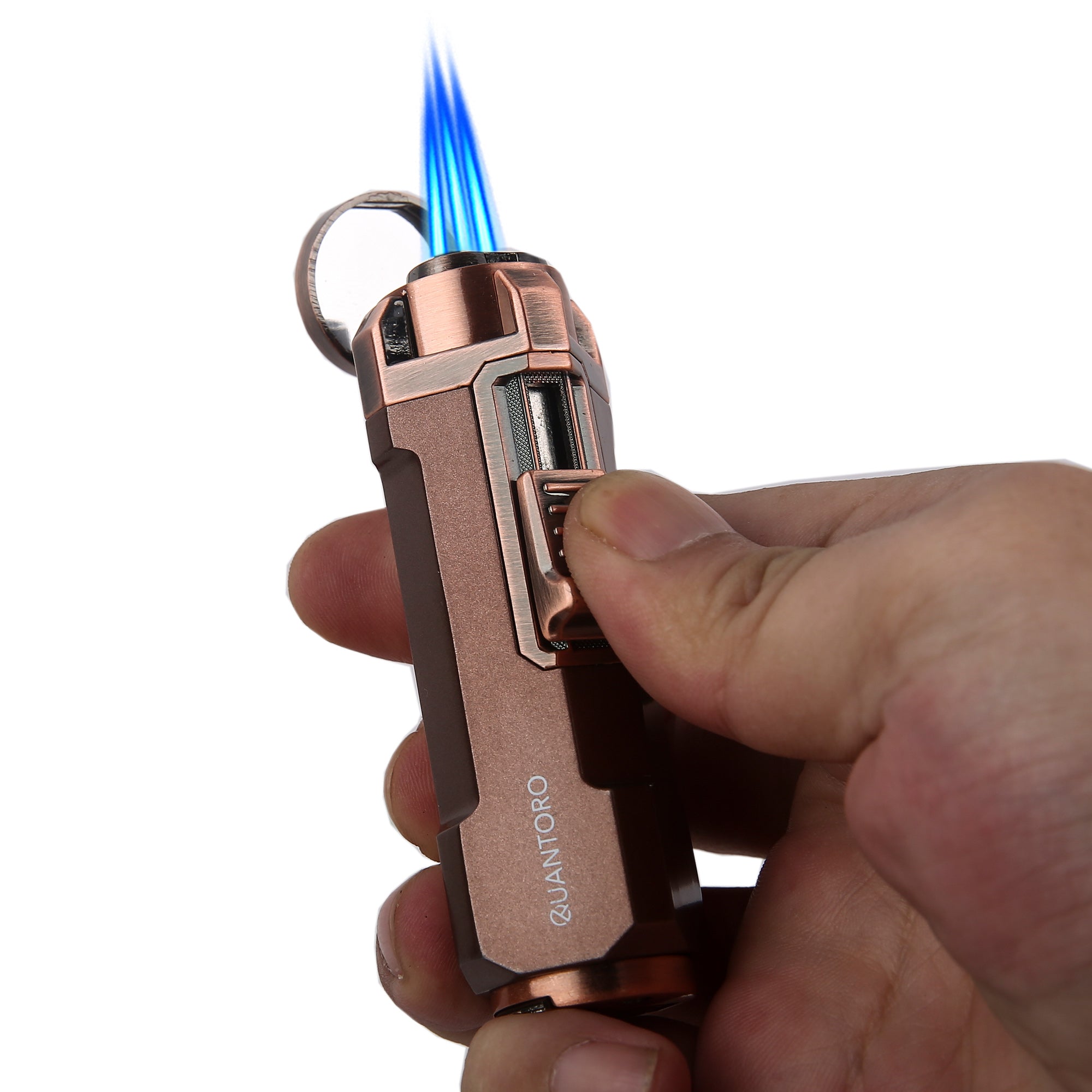 Quantoro MGM05-53 Üçlü Jet Alev Gunmetal Çakmak