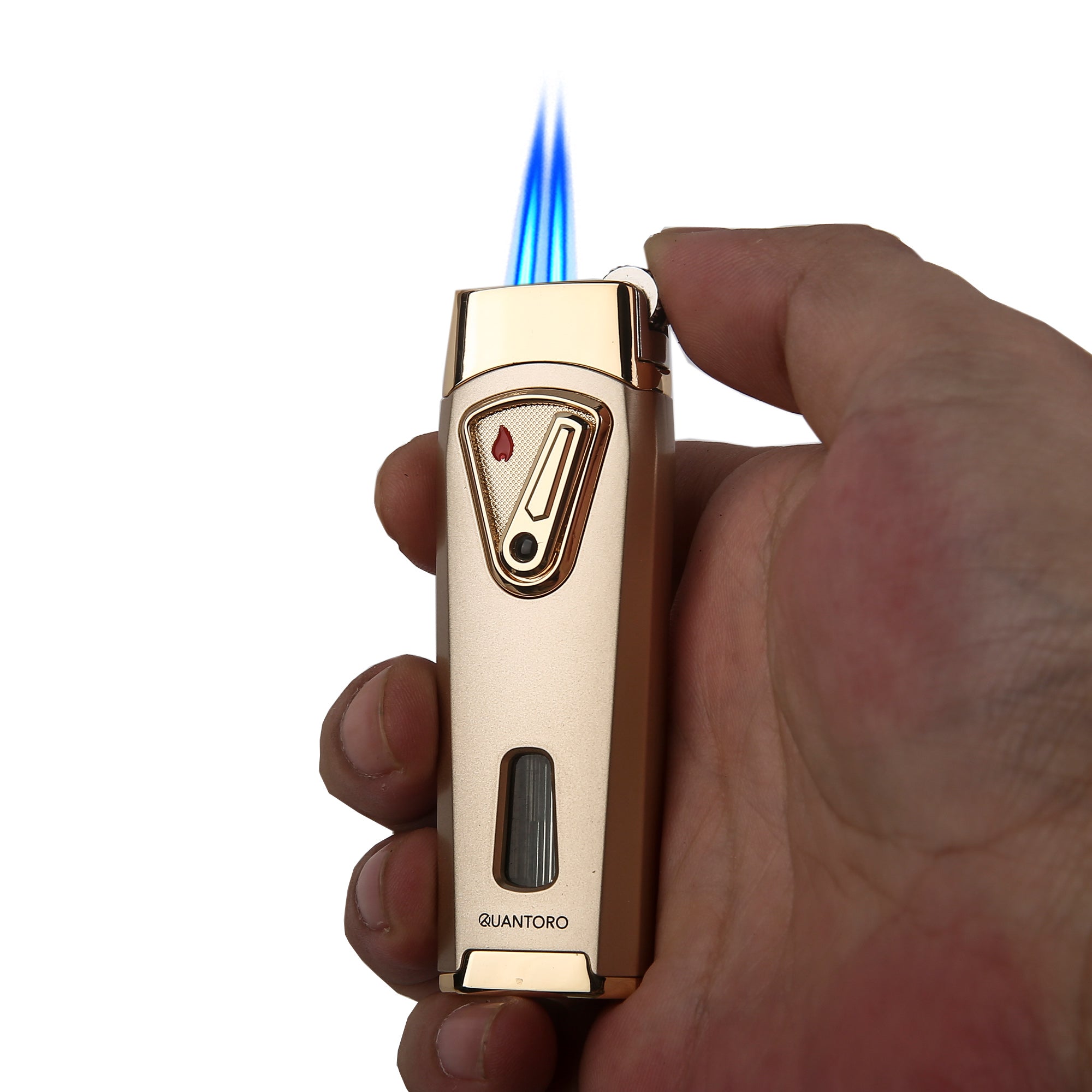 Quantoro MGM05-55 Çift Jet Alev Ice Blue Çakmak