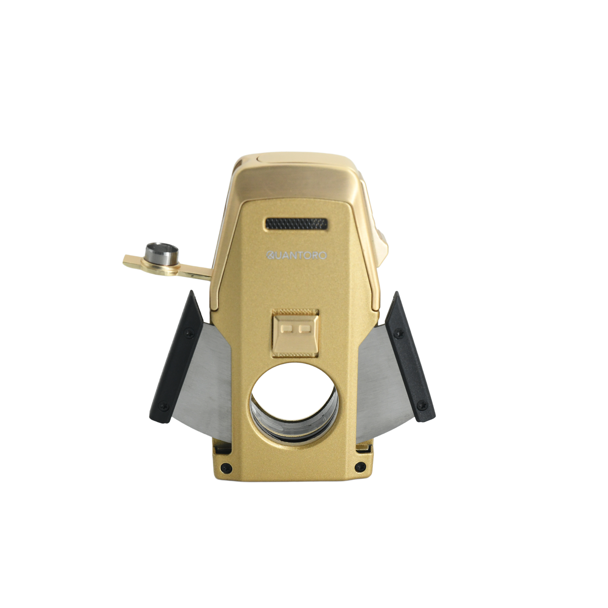 Quantoro MGM05-62 Kesicili Delicili Çift Jet Alev Gold Çakmak