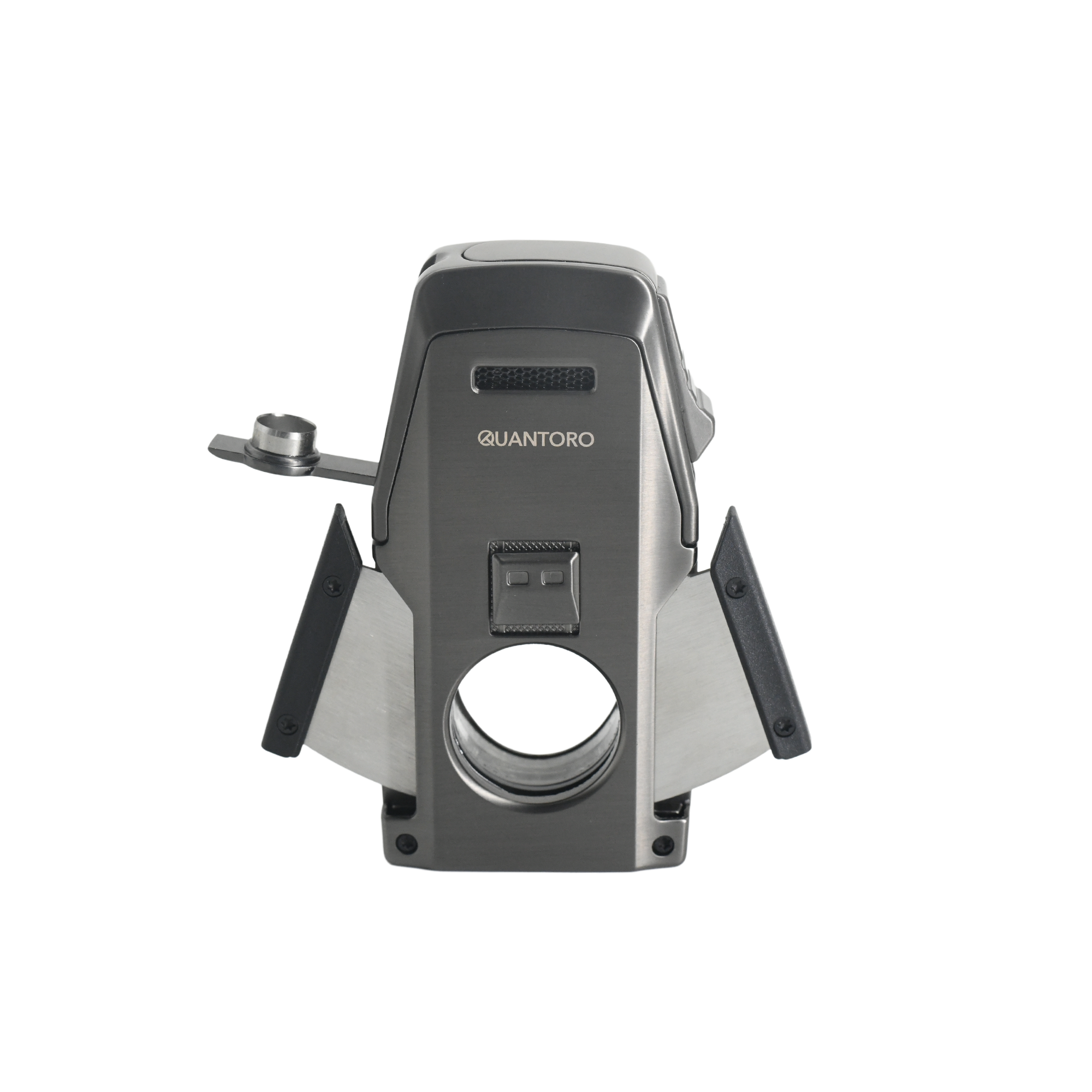 Quantoro MGM05-62 Kesicili Delicili Çift Jet Alev Gunmetal Çakmak