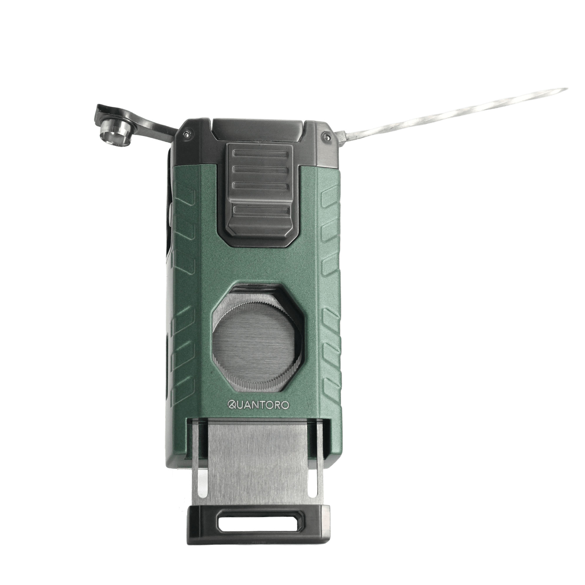 Quantoro MGM05-63 Cutting and Drilling Triple Jet Flame Green Lighter