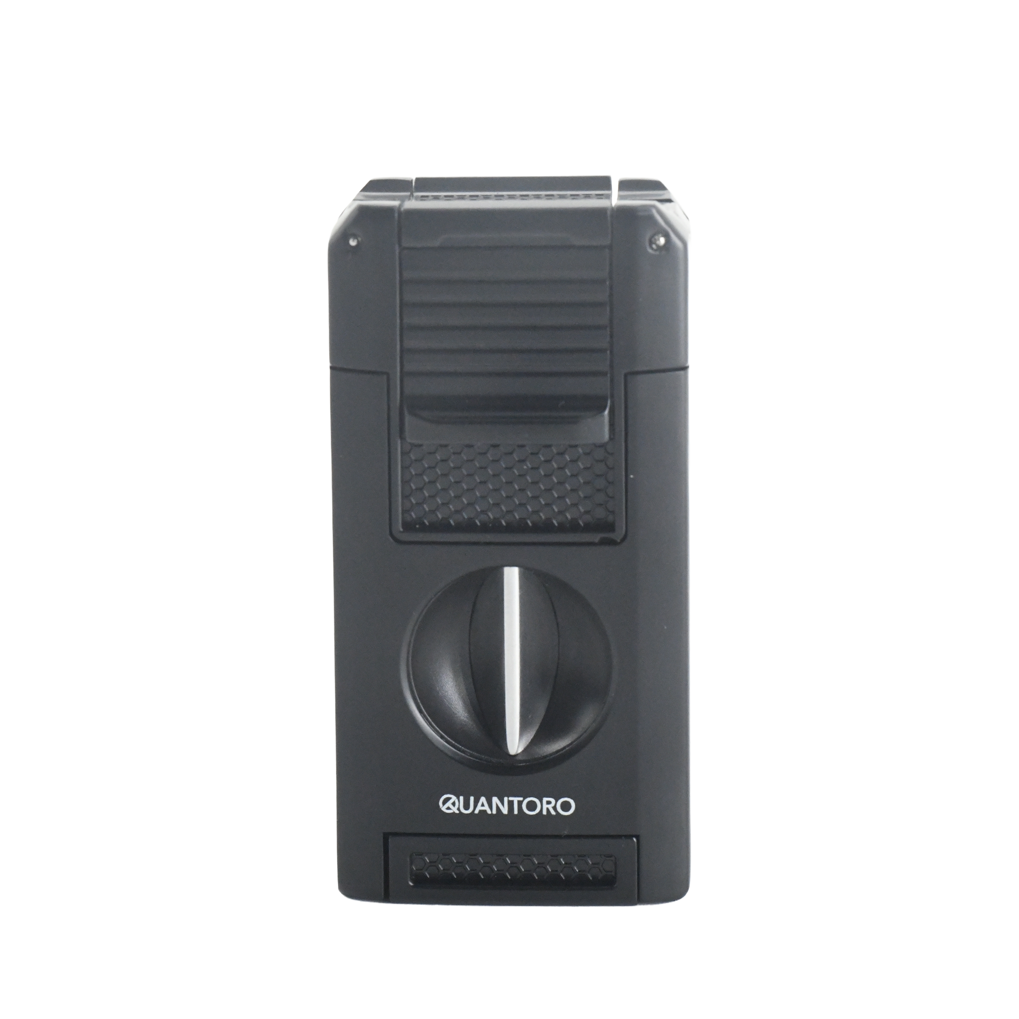 Quantoro MGM05-64 Kesicili Delicili Çift Jet Alev Black Çakmak