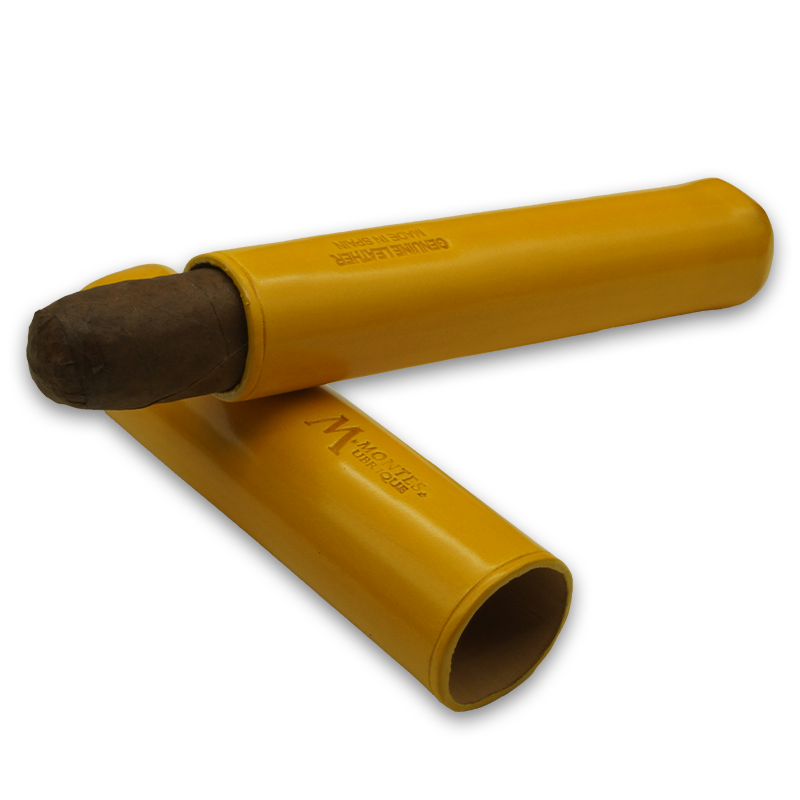 Montes Gerçek Deri El Yapımı 52 Ring Bali Tekli Puro Kılıfı