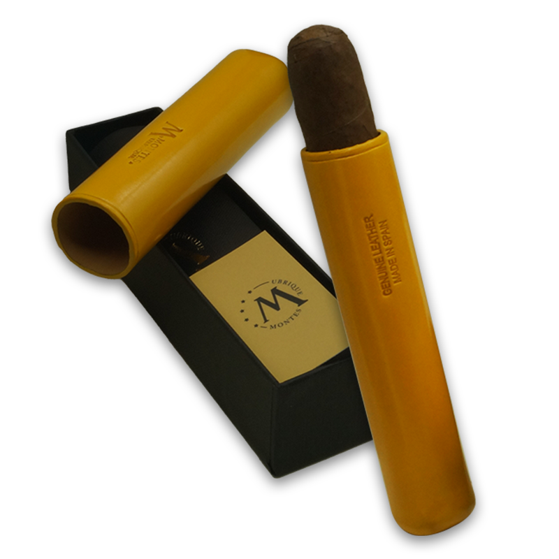 Montes Gerçek Deri El Yapımı 52 Ring Bali Tekli Puro Kılıfı