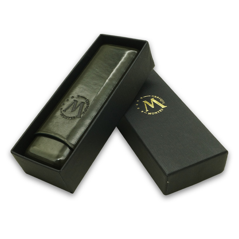 Montes Gerçek Deri El Yapımı 52 Ring Jaen İkili Puro Kılıfı